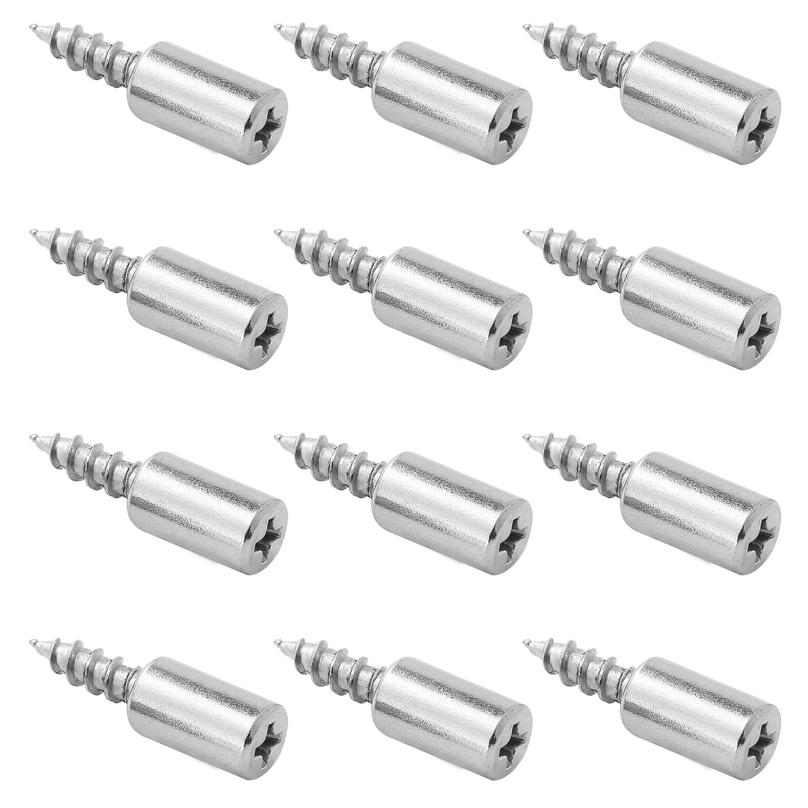 Jamiikury 24pcs Screw in Shelf Pins, Nickel Plated Shelf Pegs Cabinet Shelf Holders Shelf Support Pegs, Small Shelf Brackets Phillips Head Pegs for Shelves Cupboards Bookcase Closet-picture-20