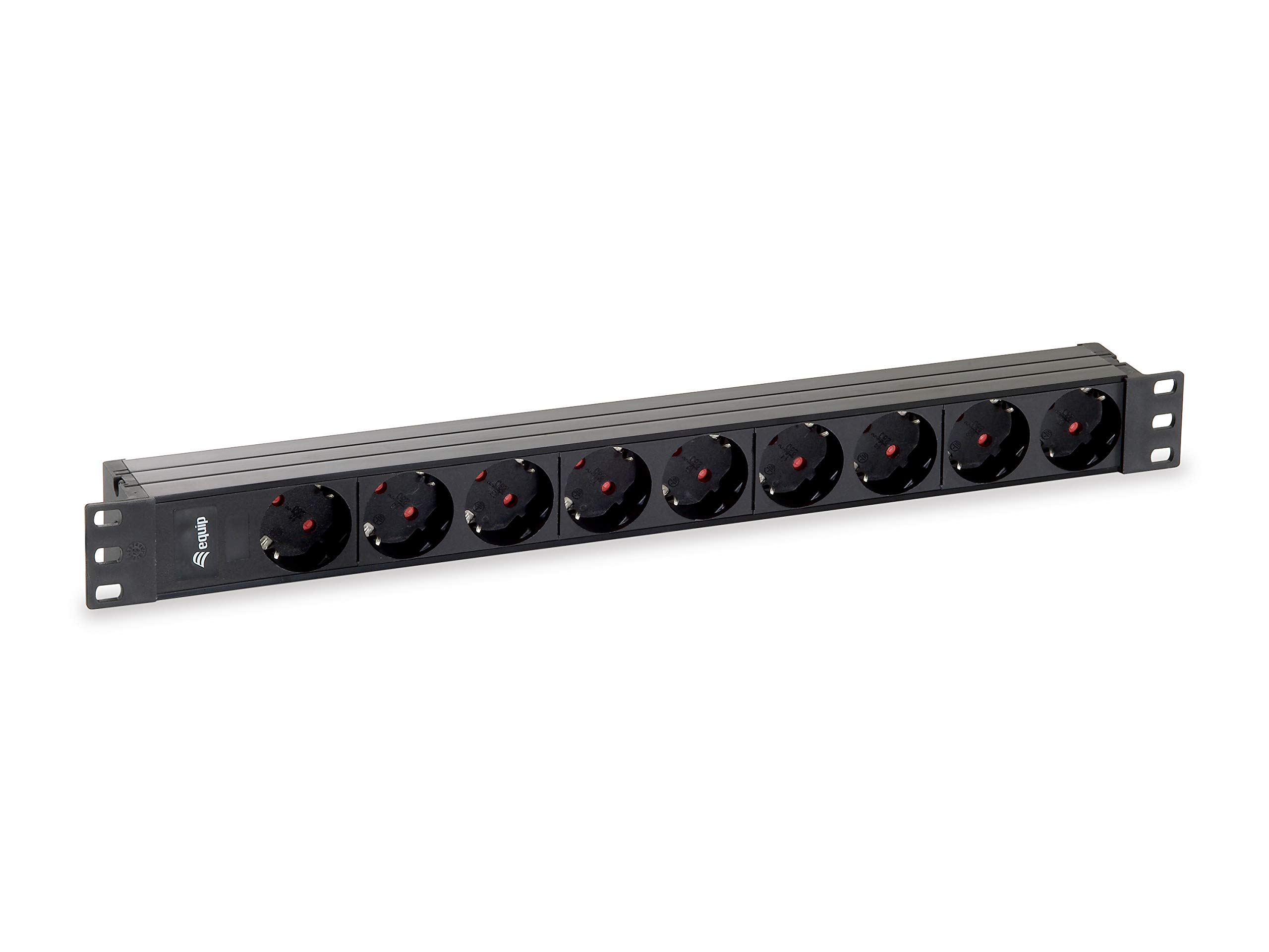 Regleta de 19" Equip con 9 enchufes y cable de 1.8 metros para rack de telecomunicaciones 6