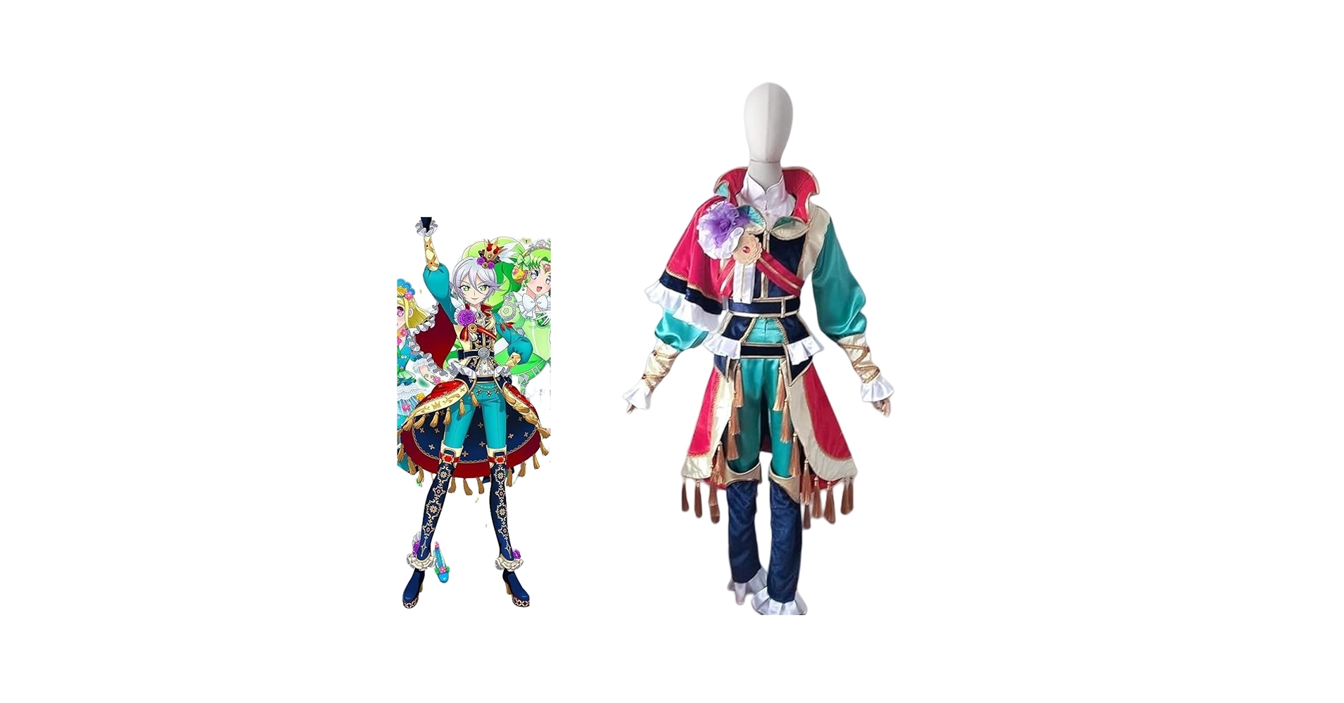 【プリパラ】紫京院ひびき　フルセット　XLサイズ　コスプレ衣装　F-0051★ プリパラ】紫京院ひびき フルセット XLサイズ コスプレ衣装 F