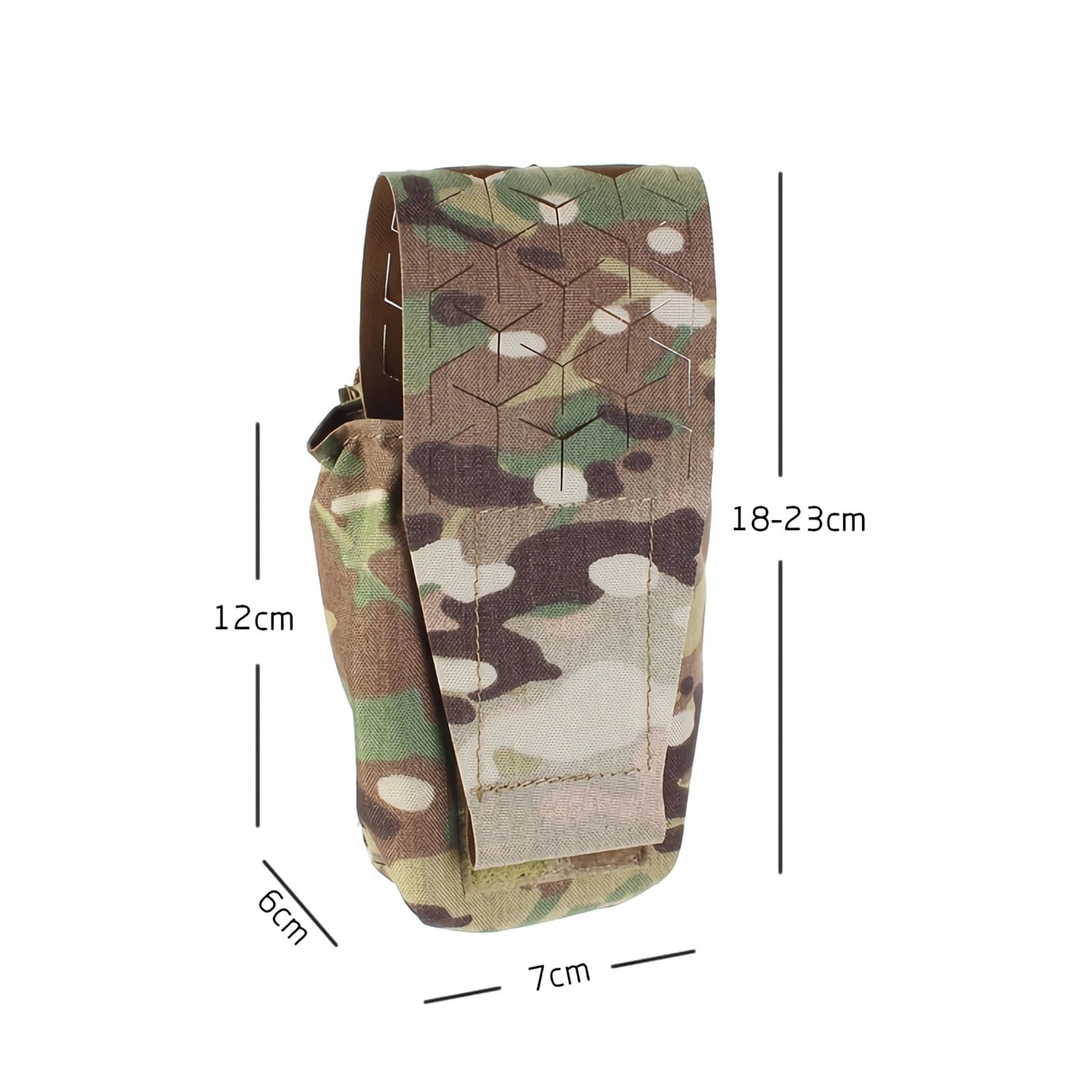 Custodia per Radio MOLLE, Supporto Regolabile per Walkie-talkie | Fibbia a sgancio rapido, Fasce elastiche di ritenzione, Durevole, Leggero, Escursionismo, Campeggio, Airsoft(MC)