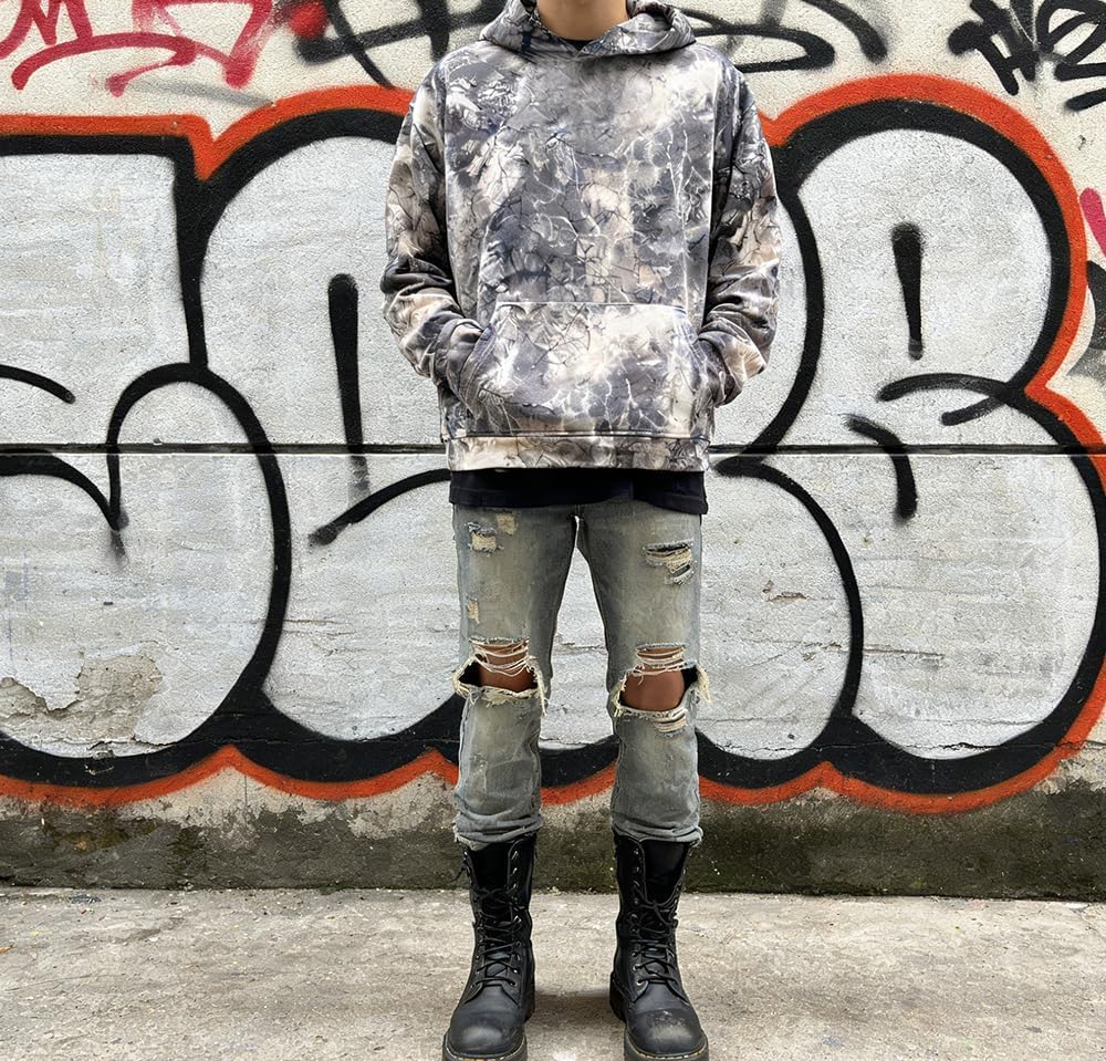 Pooyikoi Womens Camo Hoodie Y2k Oversized Leopard Print Hoodie Vintage Long Sleeve Sweatshirts Pullover Jackets Streetwear - Image 6