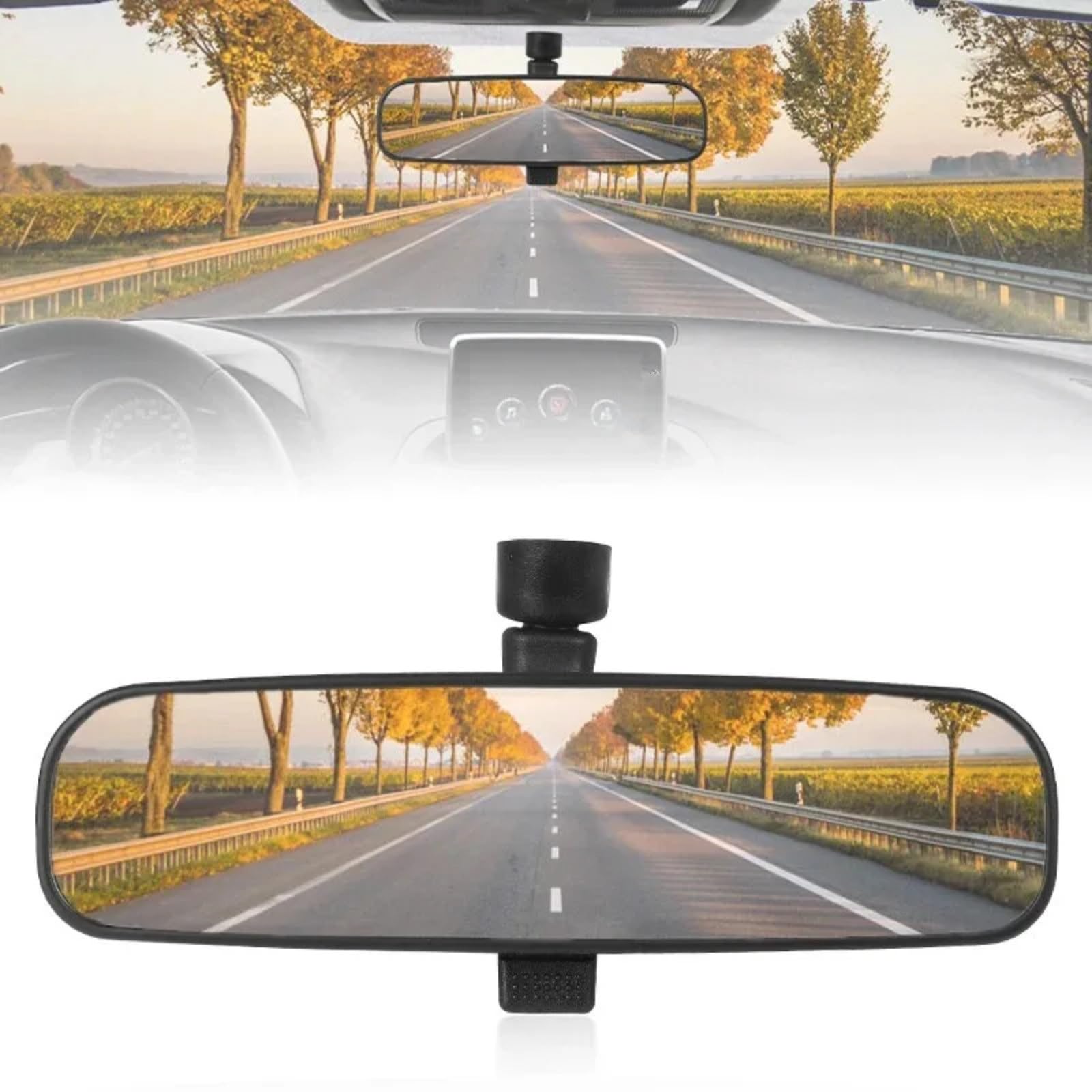 Compatibile Con Mazda 2 DE 2007 2008 2009 2010 2011 2012 2013 2014 Specchio Centrale Retrovisore Posteriore Regolabile Interno Interno DG8069220A