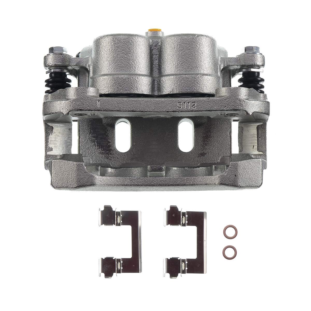 A-Premium Disc Brake Caliper Assembly with Bracket Compatible with Infiniti QX56 QX80 Nissan Titan Armada Front Right Passenger Side