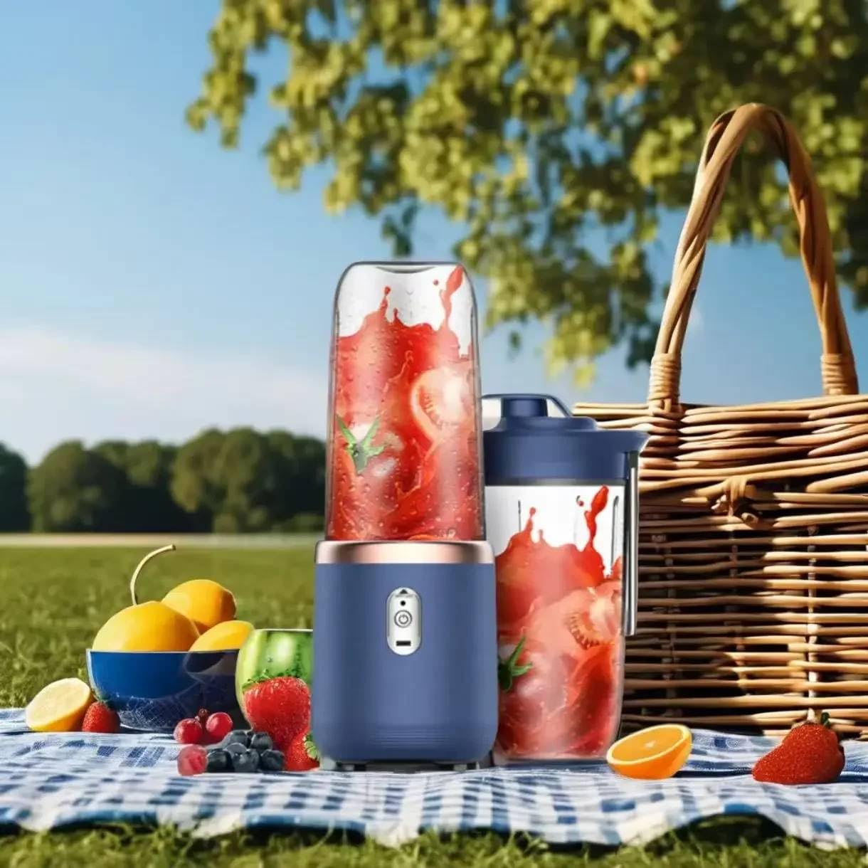 Mann Mart‚Portable Personal Blender for Smoothies & Fresh Juice ‚¨ 2 Cups, USB Rechargeable, Travel-Friendly Electric Squeezer-image-16