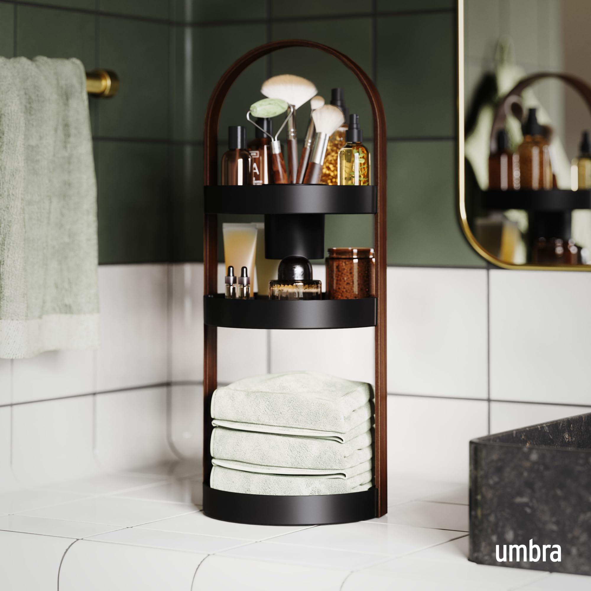 Umbra Bellwood Organizer, Nero/Noce, One Size
