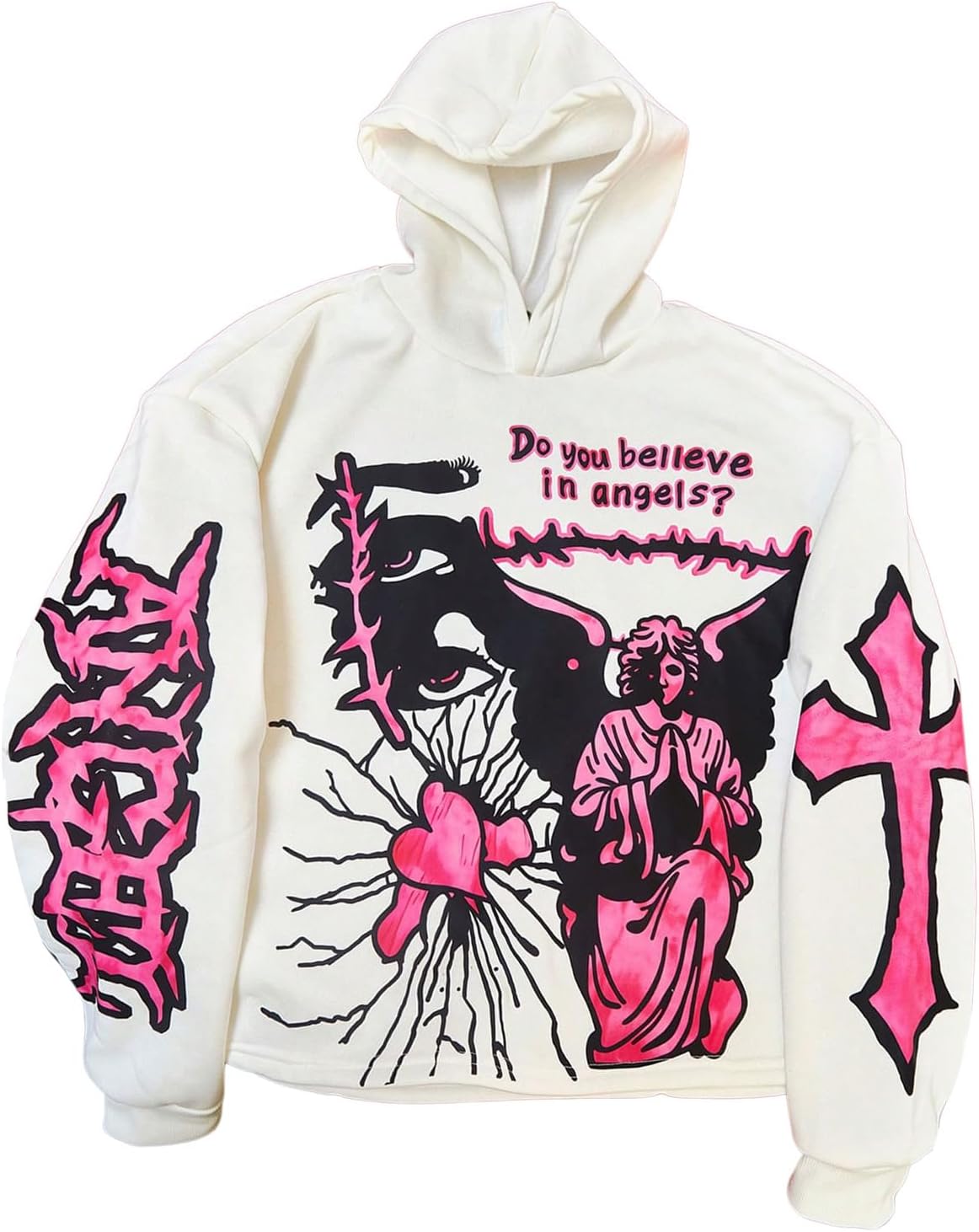 SOLY HUX Men's Y2k Hoodie Graphic Hooded Sweatshirt Pullover Grunge Tops Hip Hop Streetwear
