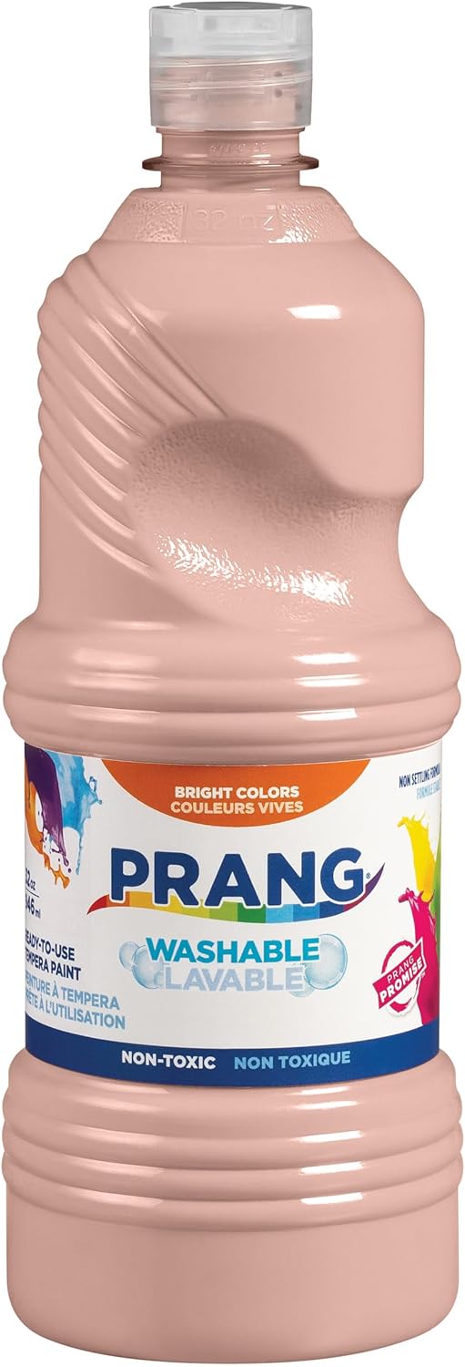 Prang Washable Tempera Paint, Peach, 32 Oz., 1 Count