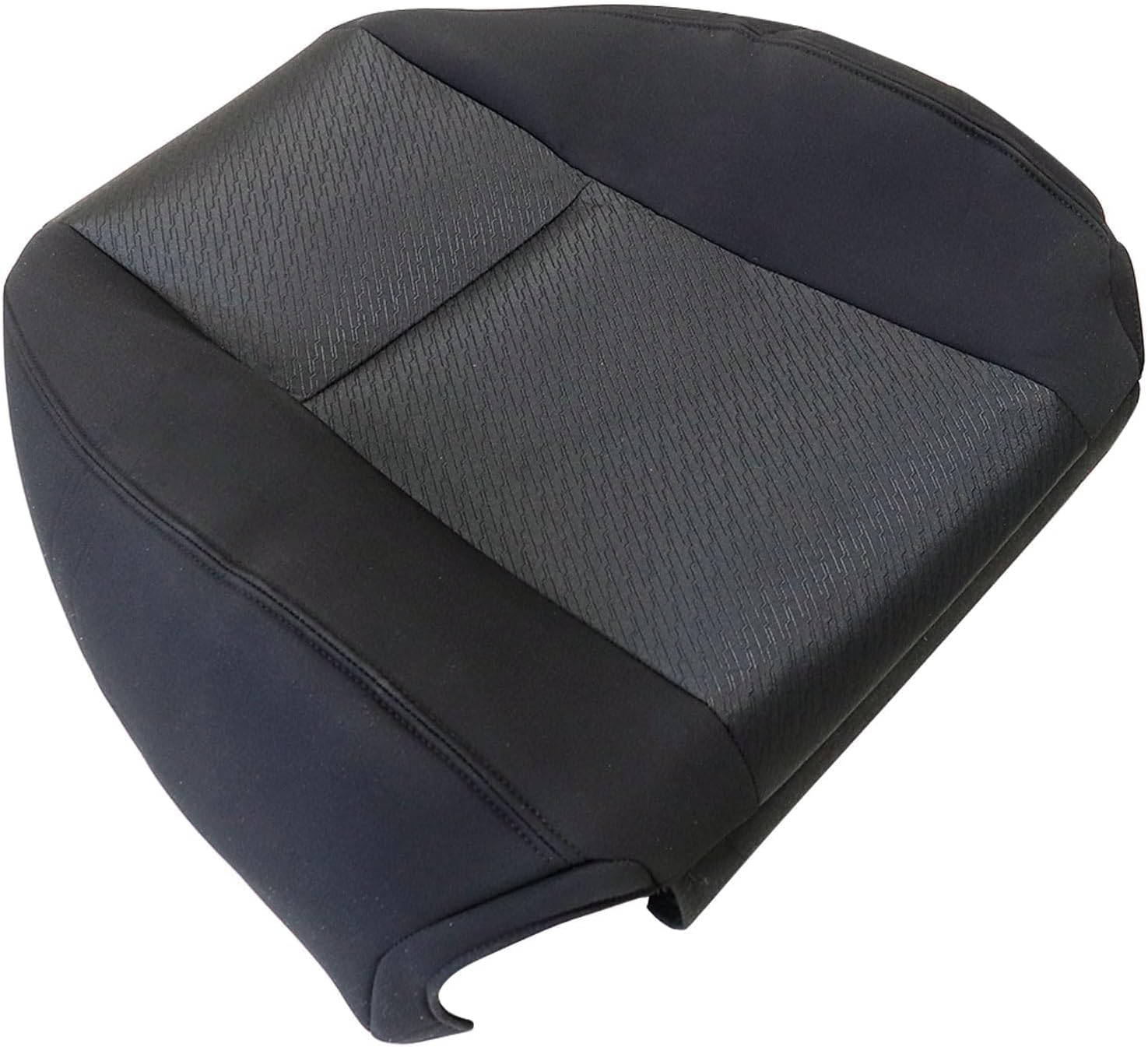 SecosAutoparts Driver & Passenger Side Bottom & Top Replacement Cloth Seat Covers Black Compatible with Chevy Silverado GMC Sierra Tahoe Suburban Avalanche Yukon 1500 2500HD 3500HD 2007-2014