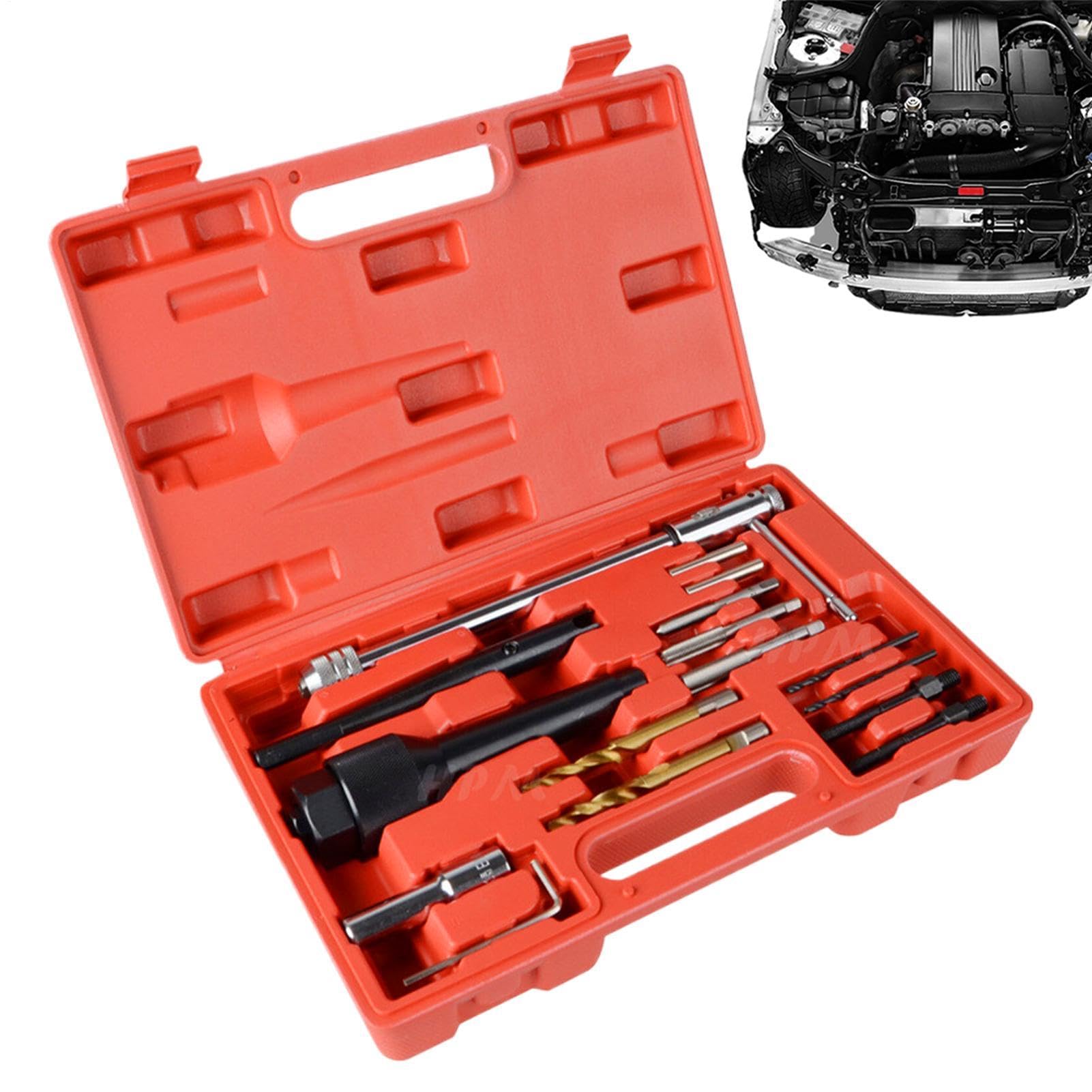 Set di Prese per Motori 16 Pezzi M8 M10 con Astuccio | Set di Bussole per Spinotti Auto per Meccanici Tecnici Appassionati Officina Domestica Manutenzione