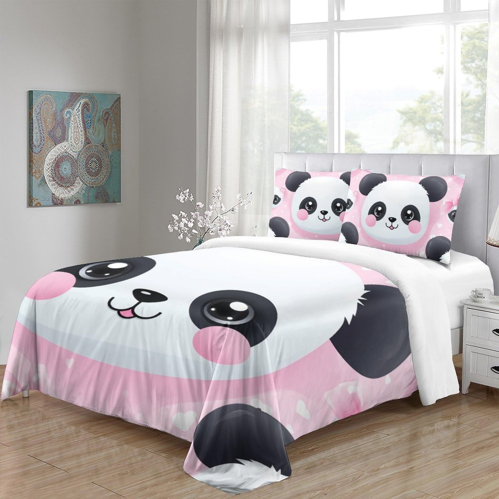 Design Aurora Panda Cinese Stampa 3D Copripiumino Set Di Biancheria Da Letto Trapunta Copripiumino Stampa Aurora