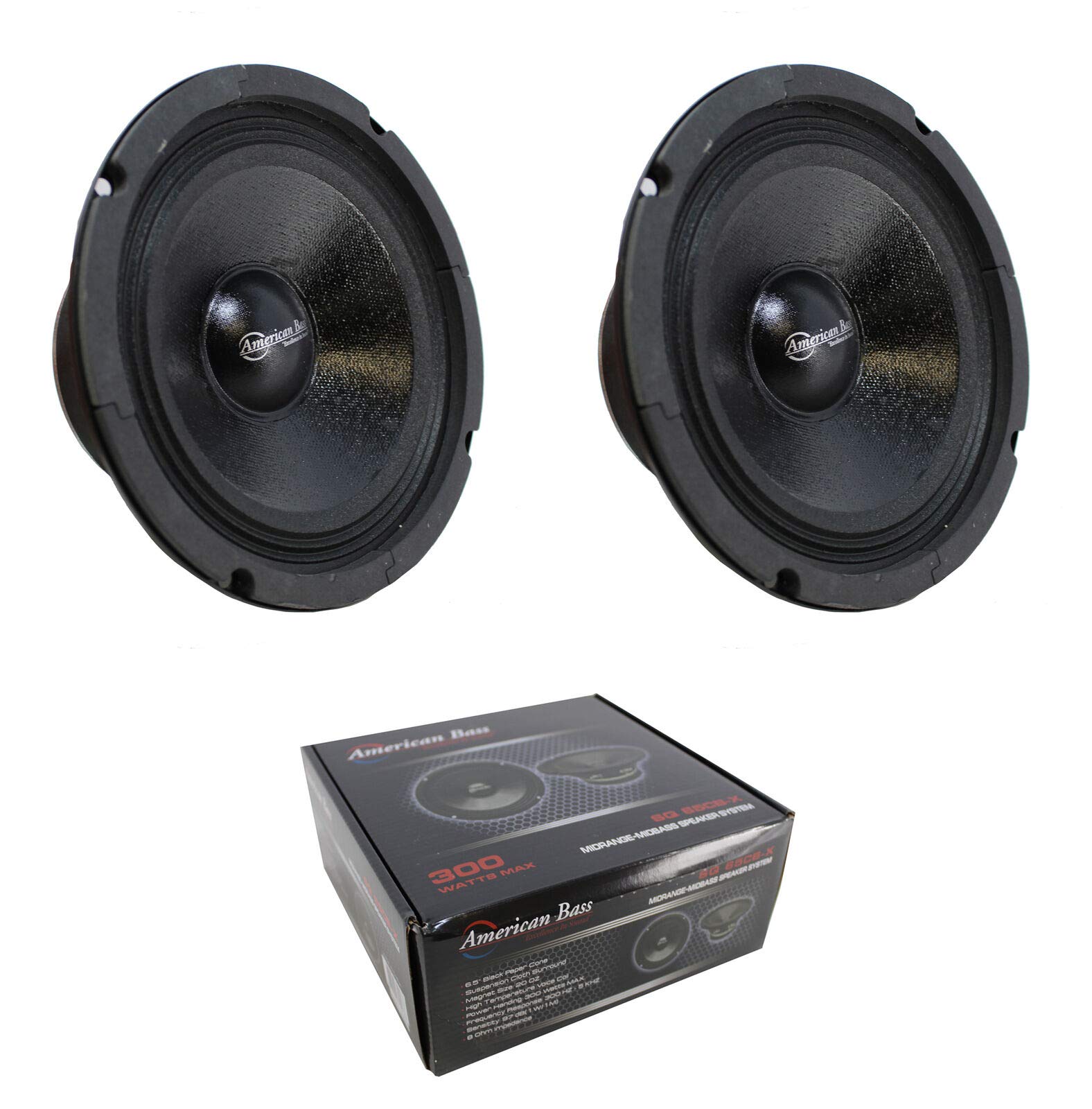Amazon.com: 2 x 6.5 Midrange Midbass Speaker 600W 8 Ohm : Electronics