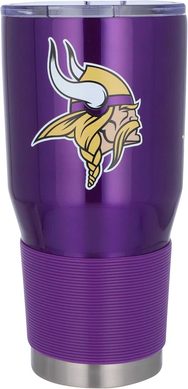 Logo Brands 618-S30T-1: Minnesota Vikings 30oz Stainless Tumbler