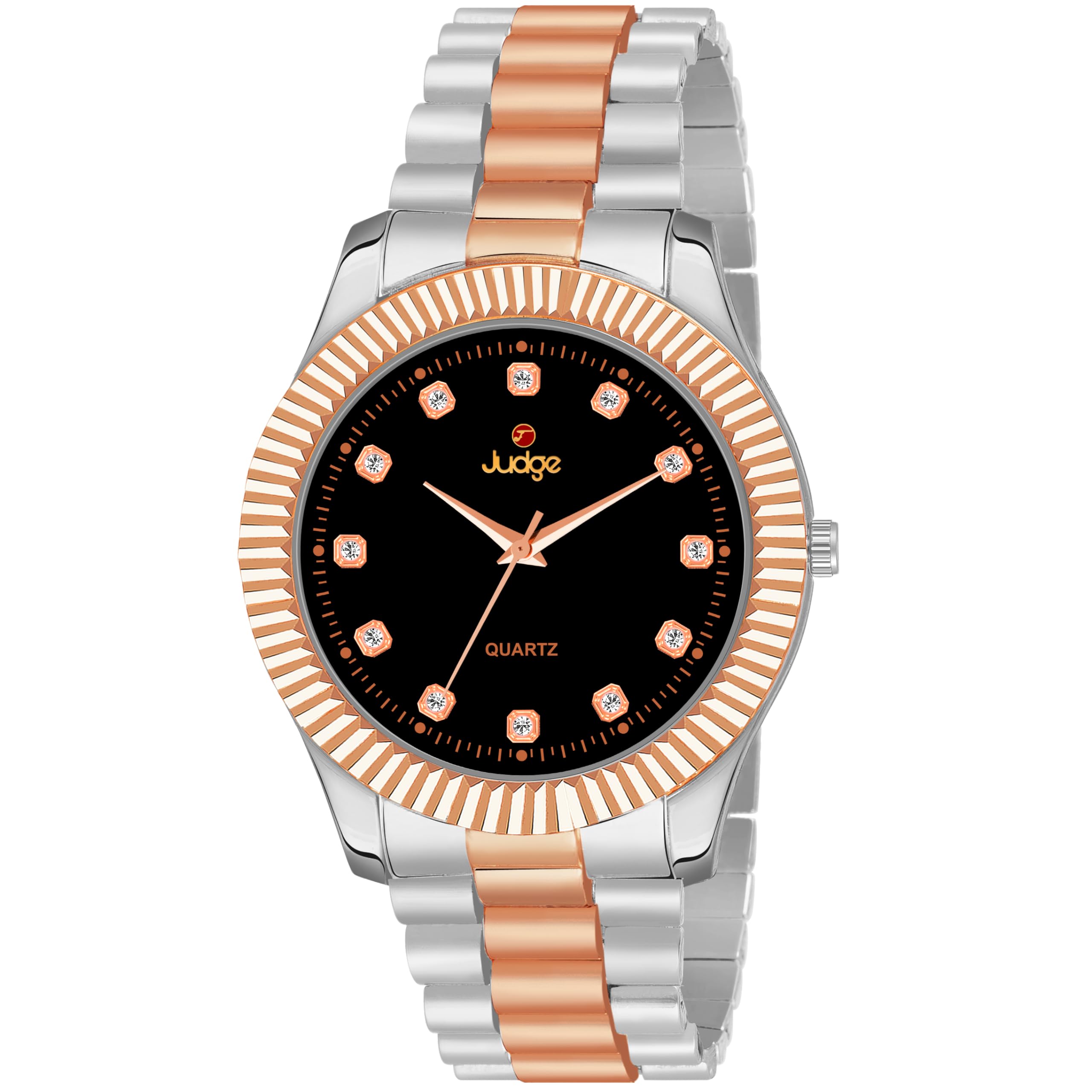 judge ROLE-8X AP Rose Gold Twotone Globe DIAL Black Two Tone CASE Analog Watch - for Men J126233-WHTROMJ (B0CT8PR6DR) Amazon Price History, Amazon Price Tracker