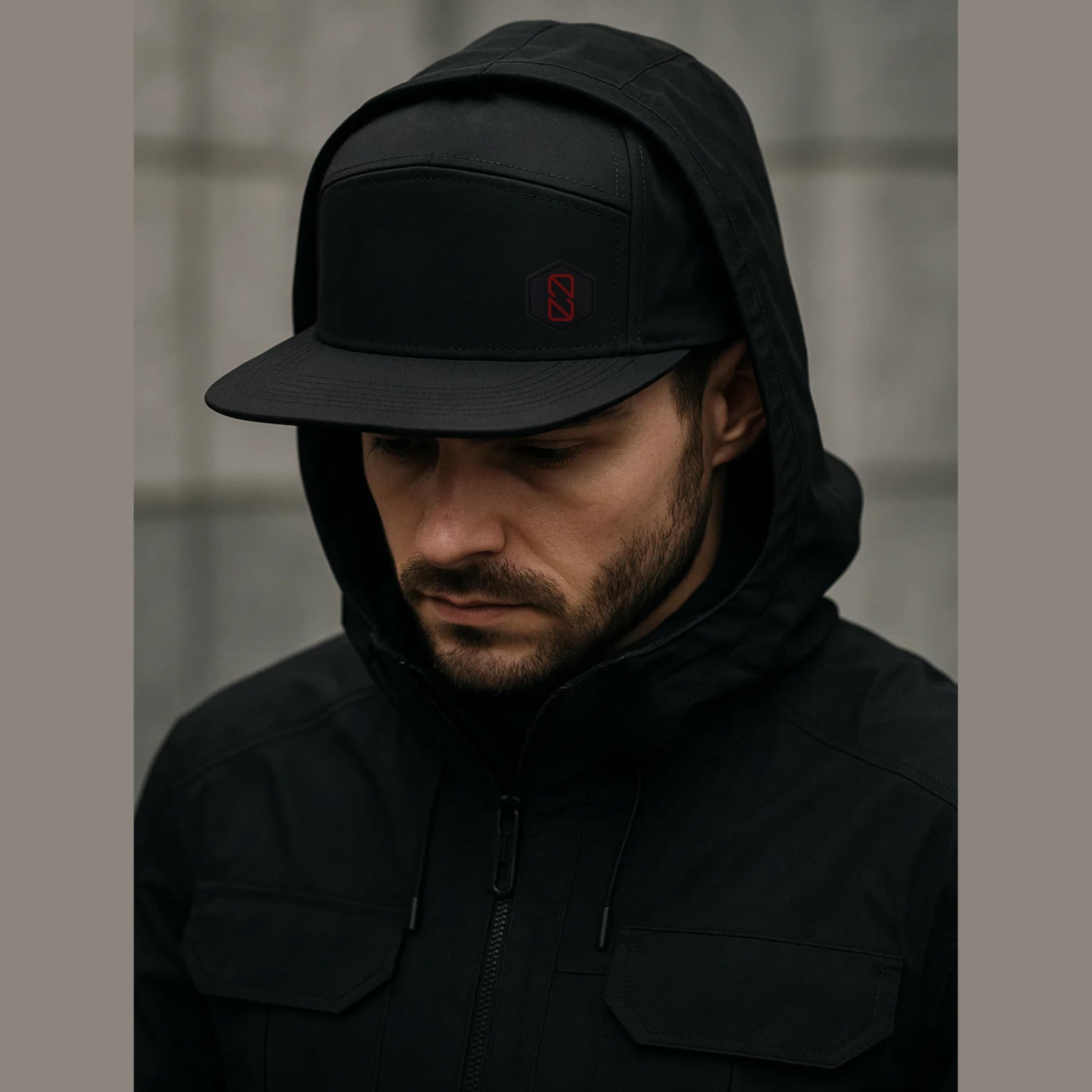 Berretto Snapback – Cappellino Unisex Impermeabile con Chiusura Regolabile – Berretto Streetwear Minimalista per Uomo e Donna – Nero