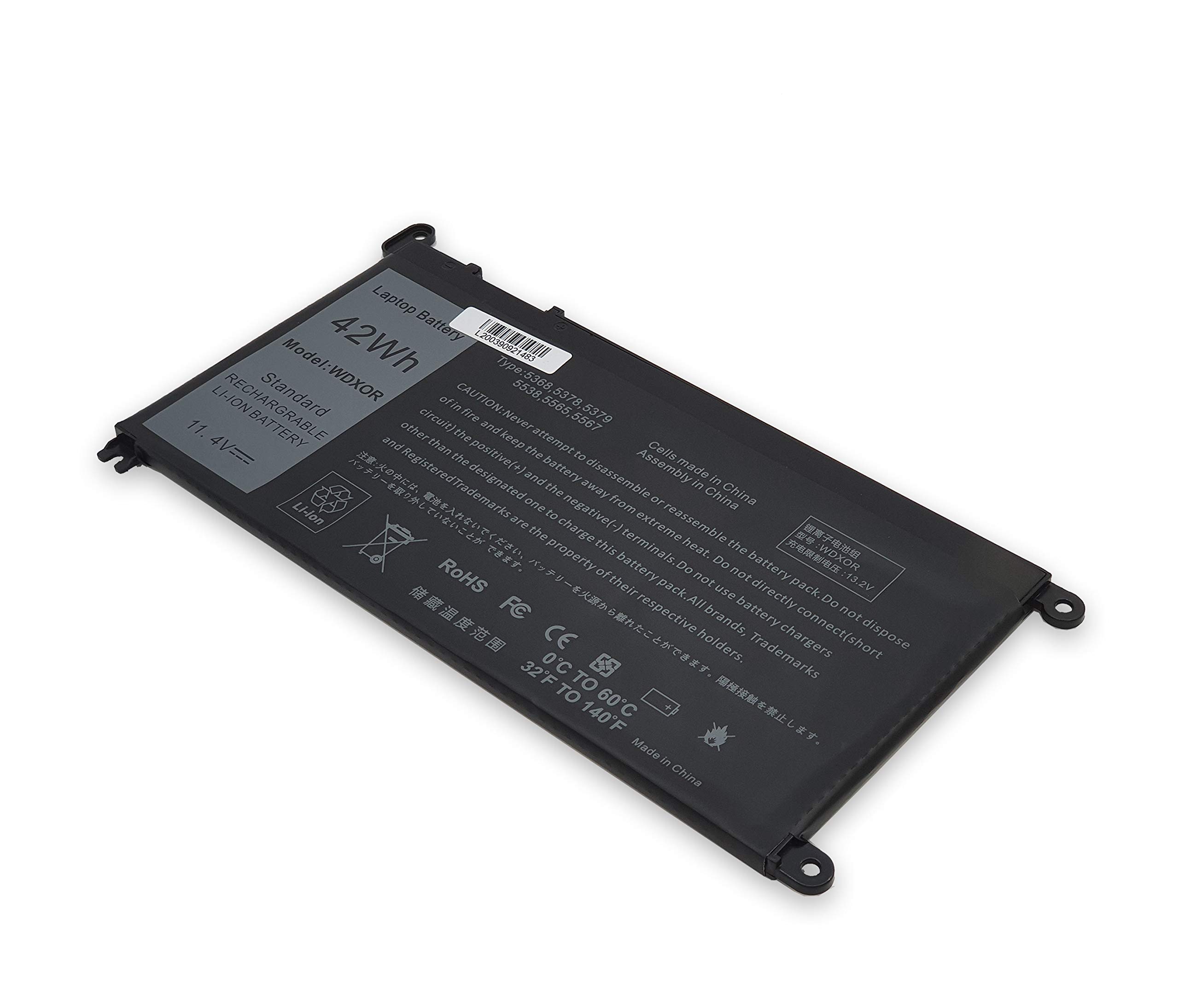 New Net - Batteria WDX0R [ 11.4 V - 3680 mAh ] compatibile con Dell P62F, P62F001, P35E, P35E001, P35E002, P66F, P66F001, P66F002, P66F003, P74G, P74G001