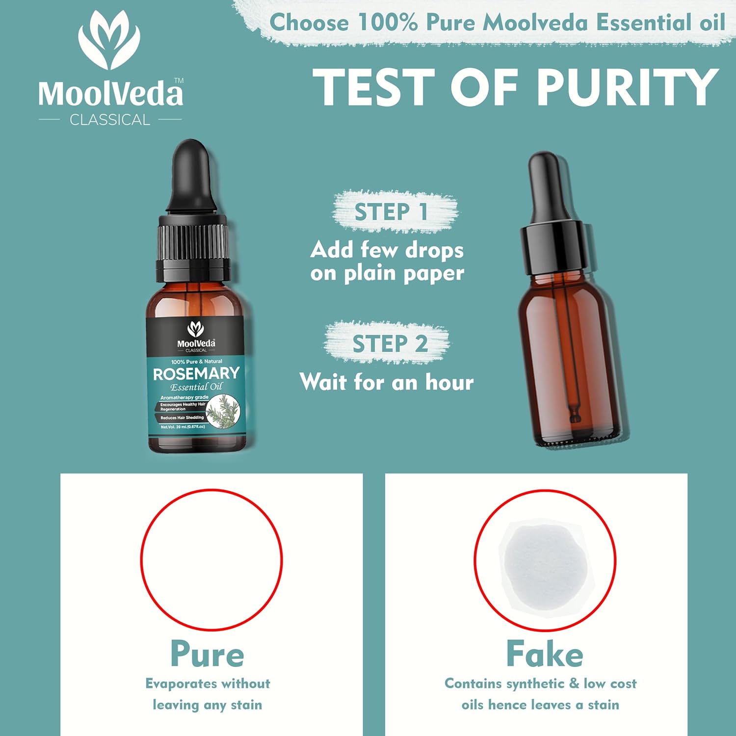 Pure Rosemary Essential oil for hair growth, good vibes, Face & skin, Natural Therapeutic Grade rosemary oil, 20ml (0.67 fl.oz)