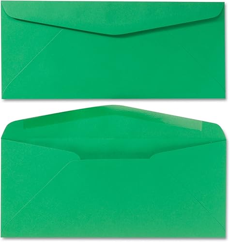 Miniatura 2 de Quality Park Sobre de colores, tradicional, #10, verde, 25 por paquete (11135)