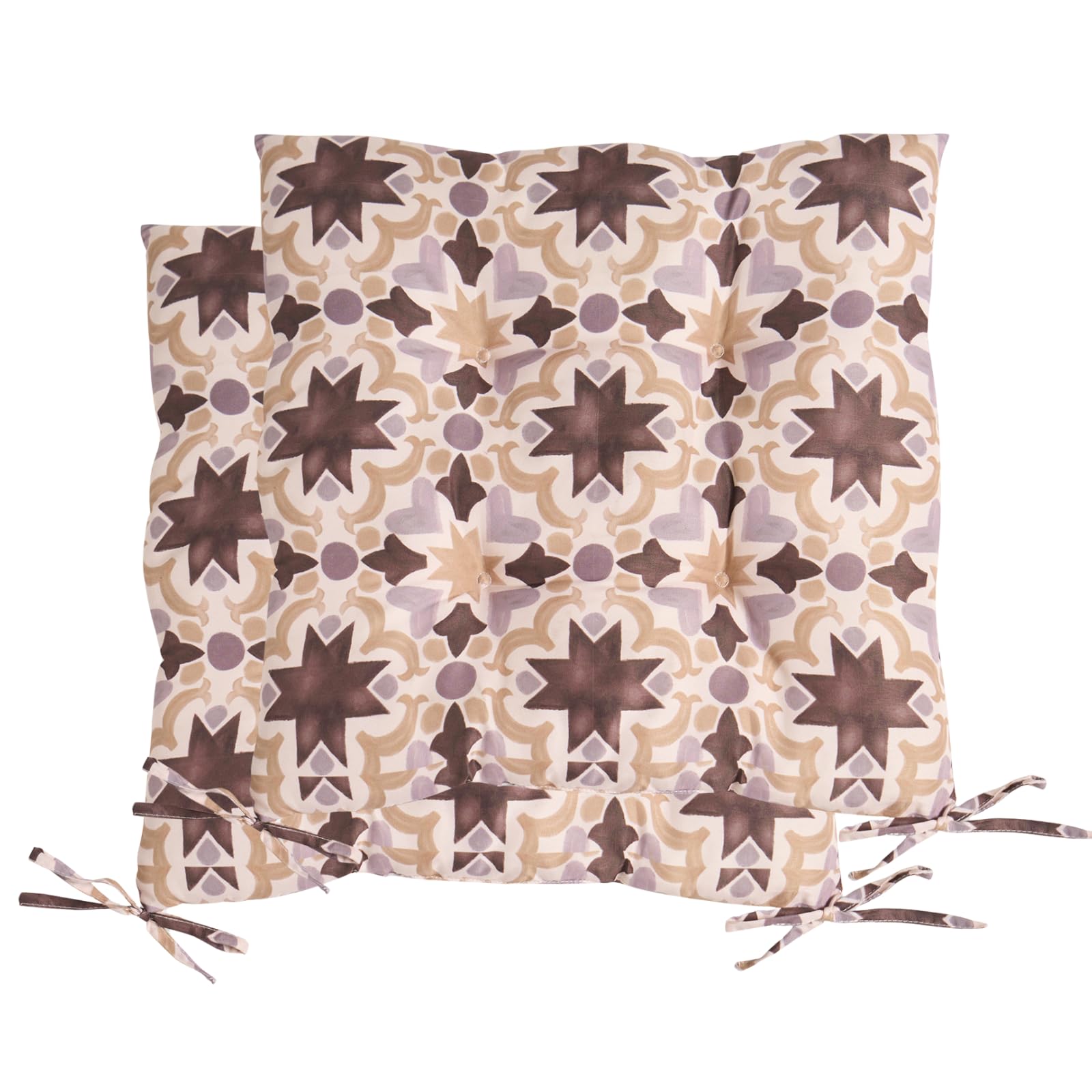 Ohs 2 X Tiles Garden Chair Cushions Outdoor Seat Pads from B&Q