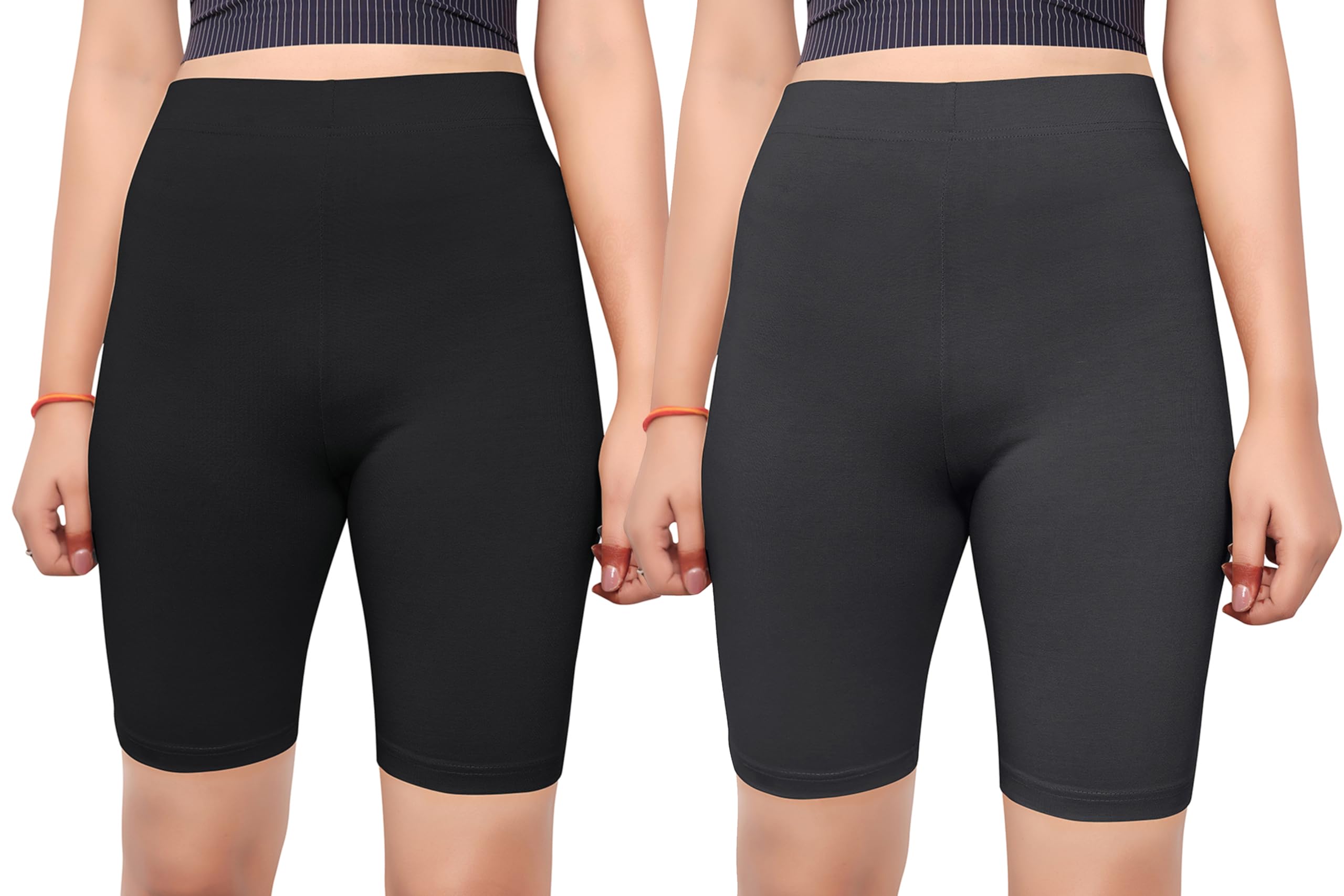 Women Worthcotton Cycling Shorts For Women Combo Pack