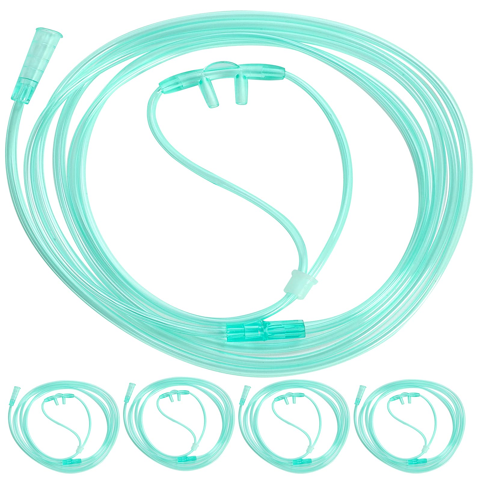 5-Pack Westmed #0566 Adult Cannula With 14' Kink Resistant Tubing - Oxygen Therapy Supplies