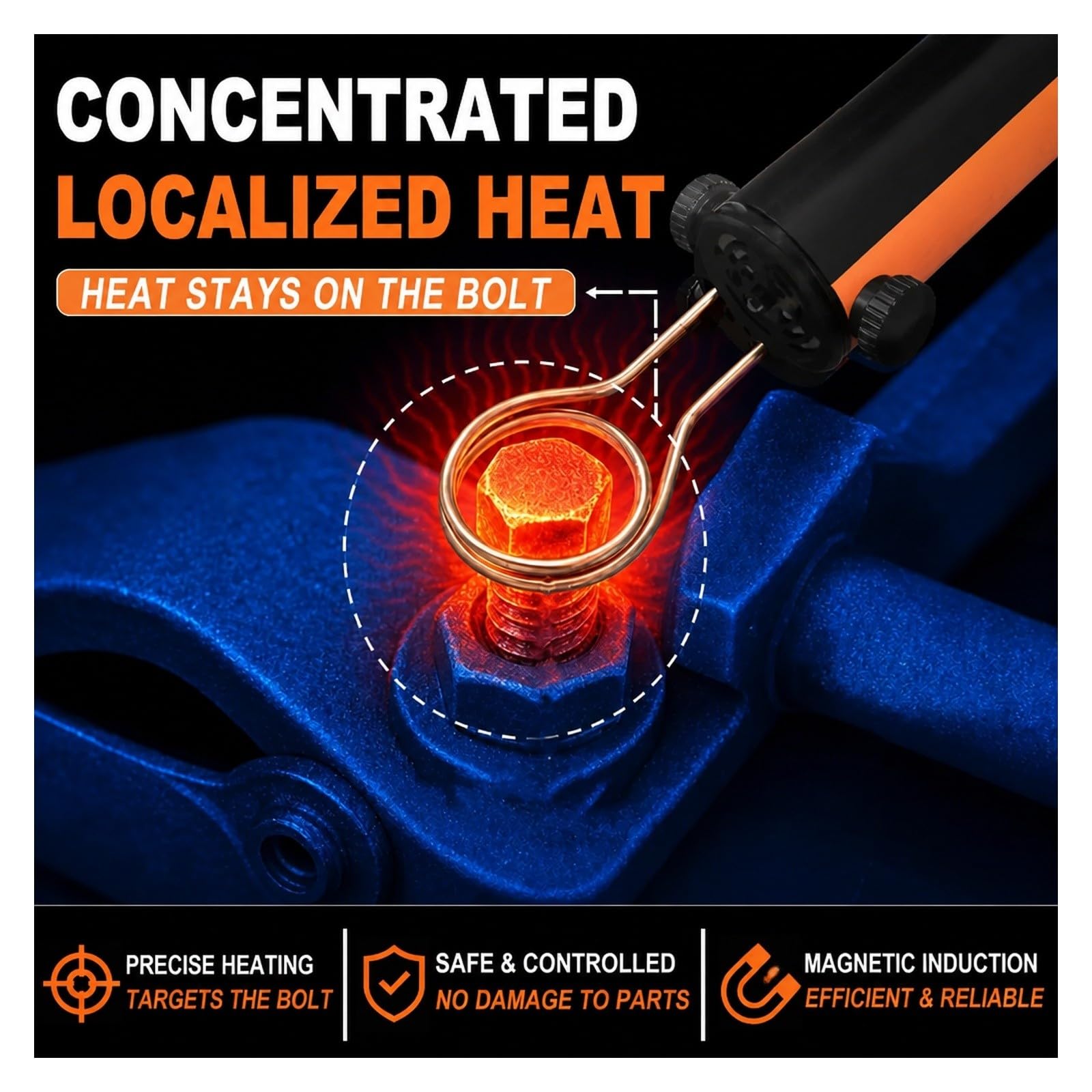 Calentador de Tornillos, Calentador De Inducción Magnética 1200W 110V