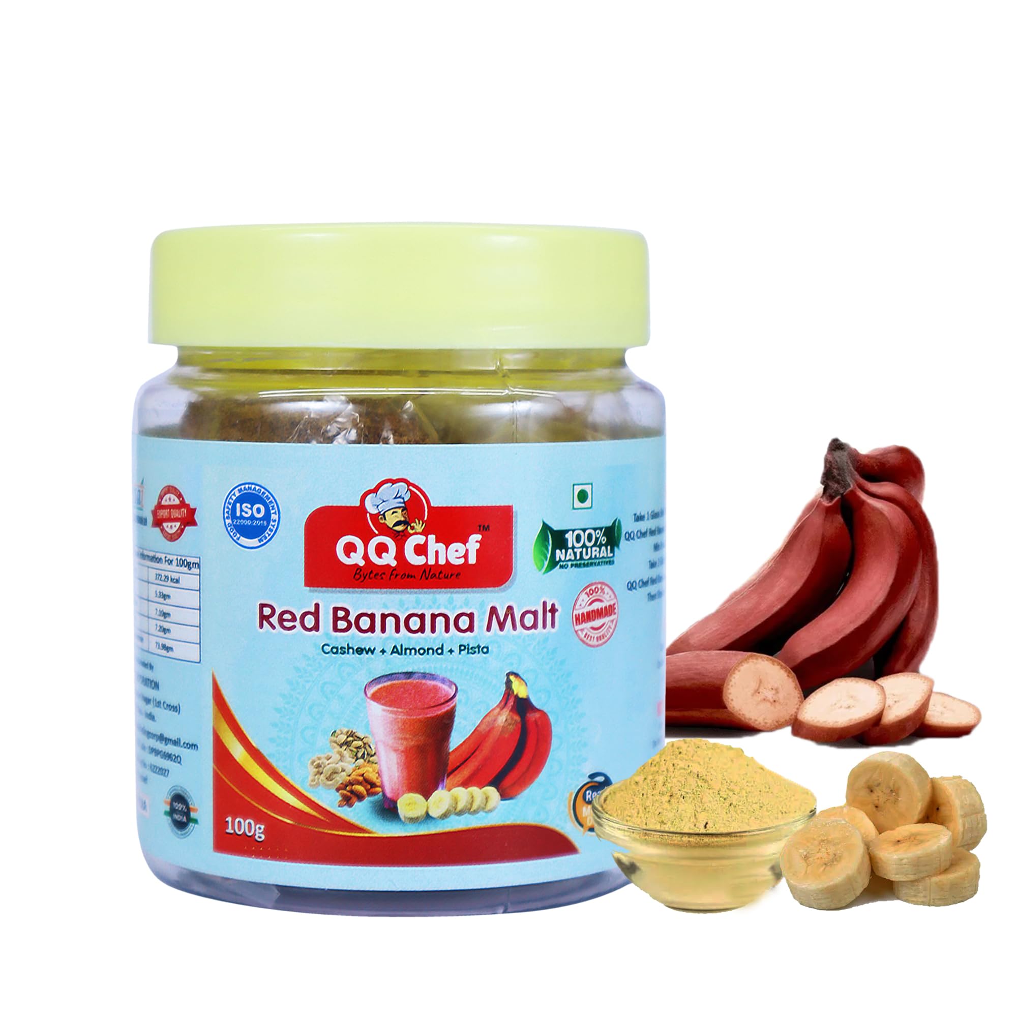 QQChef Red Banana Malt Milk Mix, Natural Drink for Kids, Adults & Elders (100gm) (B0DD7SLYG9) Amazon Price History, Amazon Price Tracker