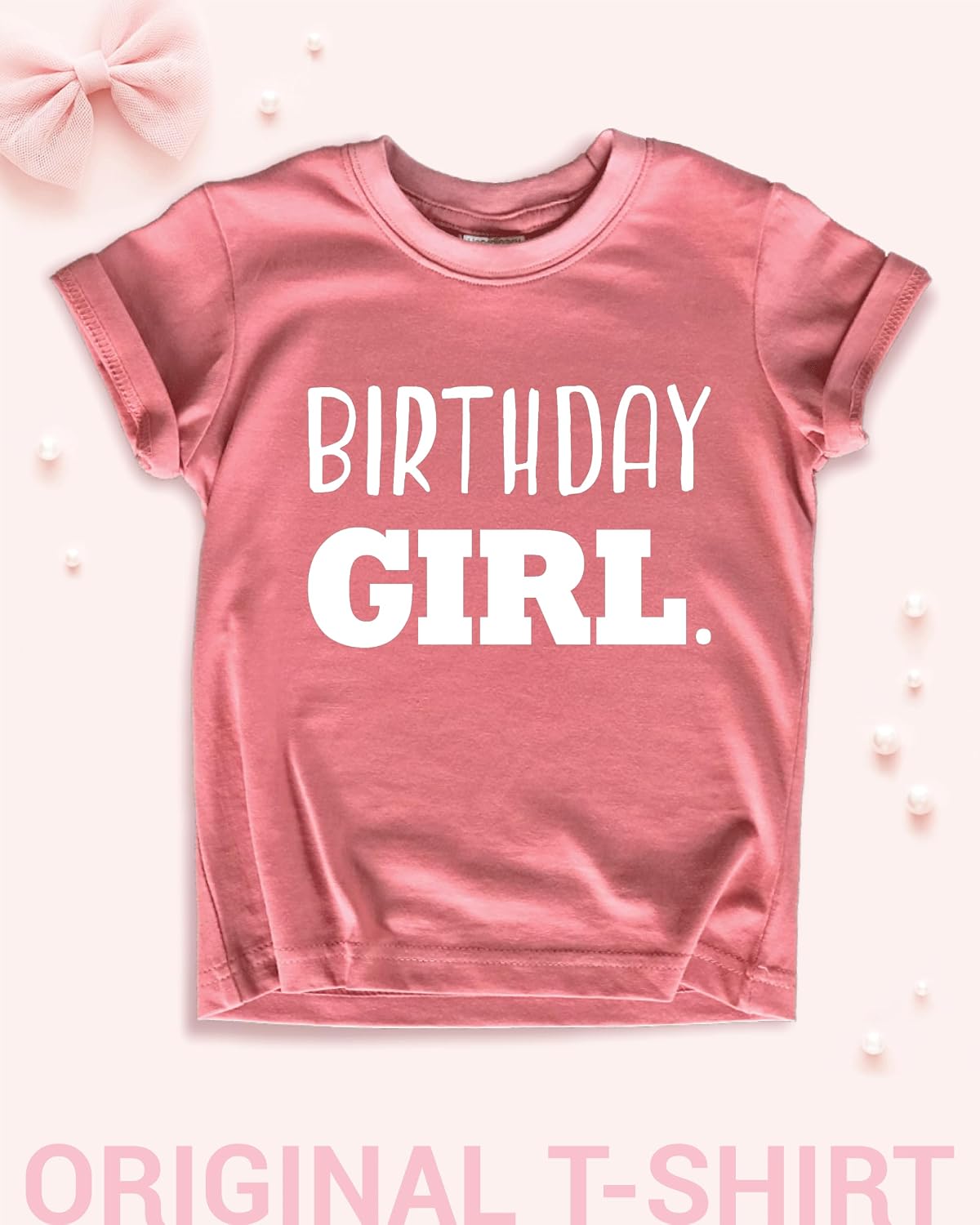Birthday Girl Shirt Toddler T-Shirt Kid Birthday Party Outfit Tee Gift for Girls 1st 2nd 3rd 4th 5th 6th 7th 8th Tops