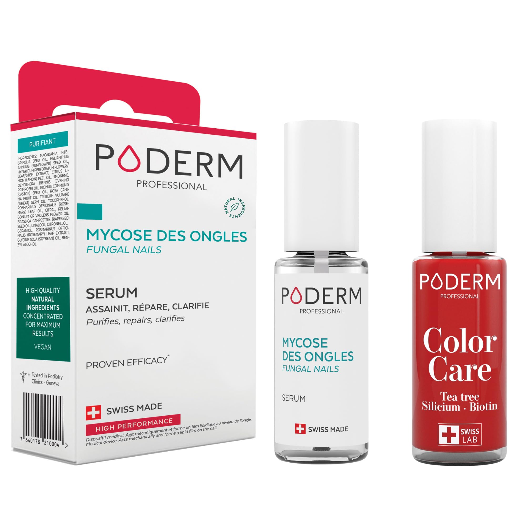 Traitement mycose ongle PODERM soin professionnel de précision suisse