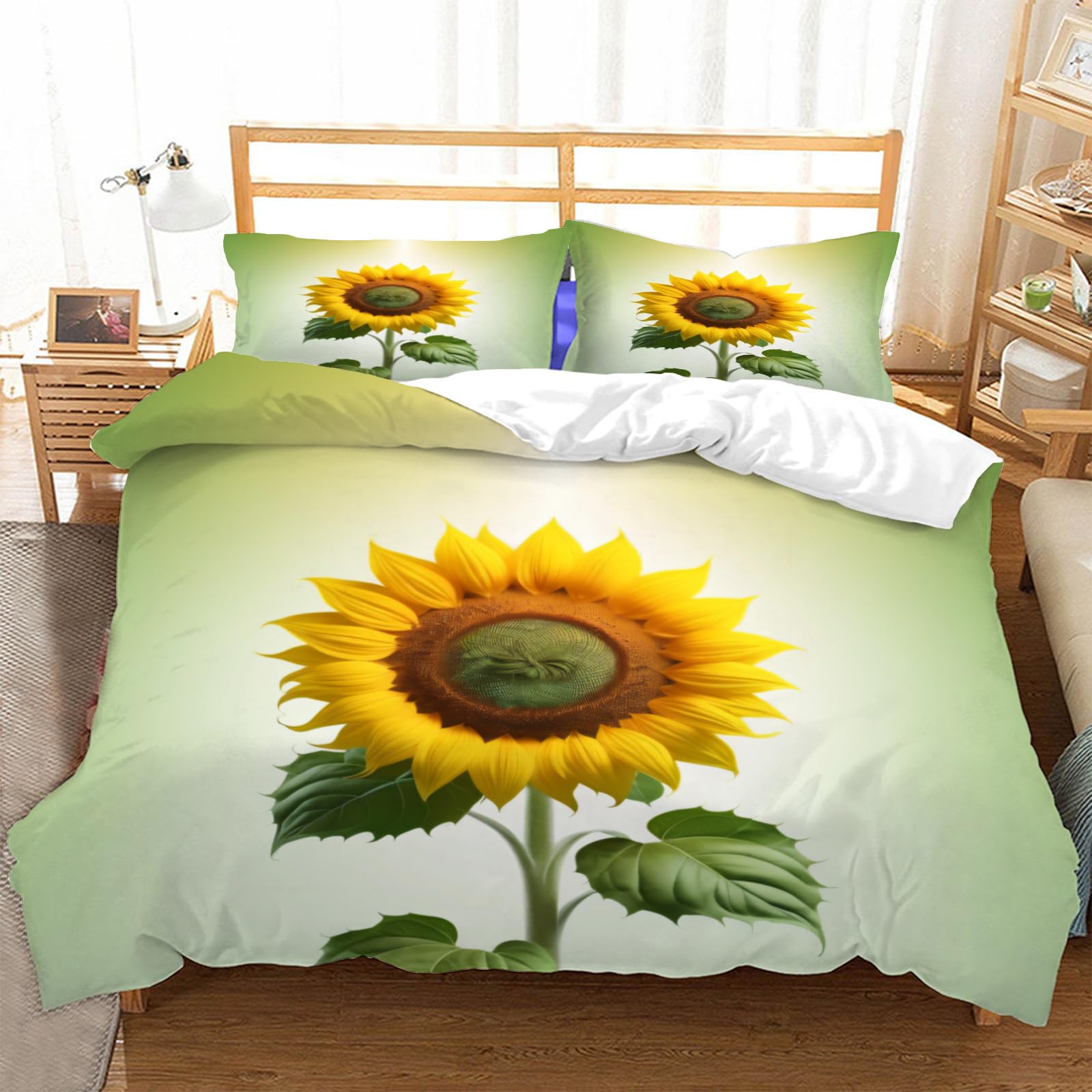 Housse de couette 240 x 260 tournesol pour illuminer votre chambre