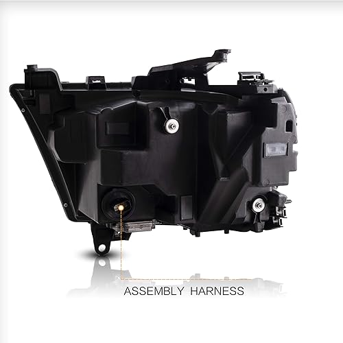 Miniatura 8 de VLAND Conjunto de faros delanteros para Dodge RAM 1500 TradesmanBighornLaramieRebel 2019-2021 (no para Classic y TRX) con cuenco de reflexión LED,