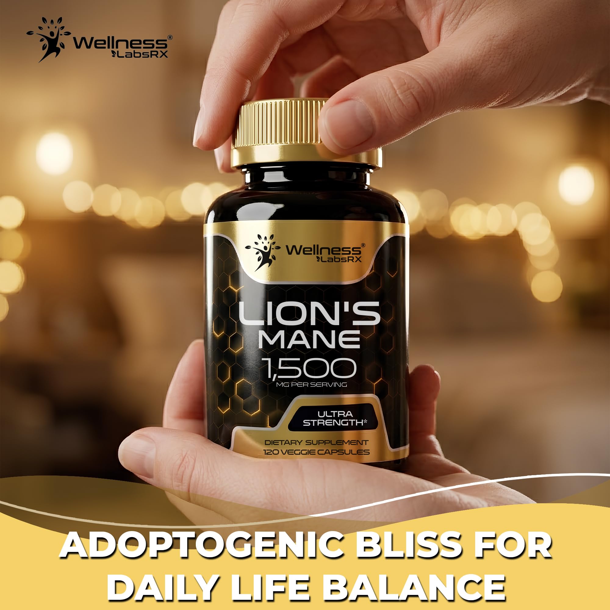 Organic Lions Mane Supplement Capsules, Memory & Focus Mushroom, 120 Count — Amazon image 6