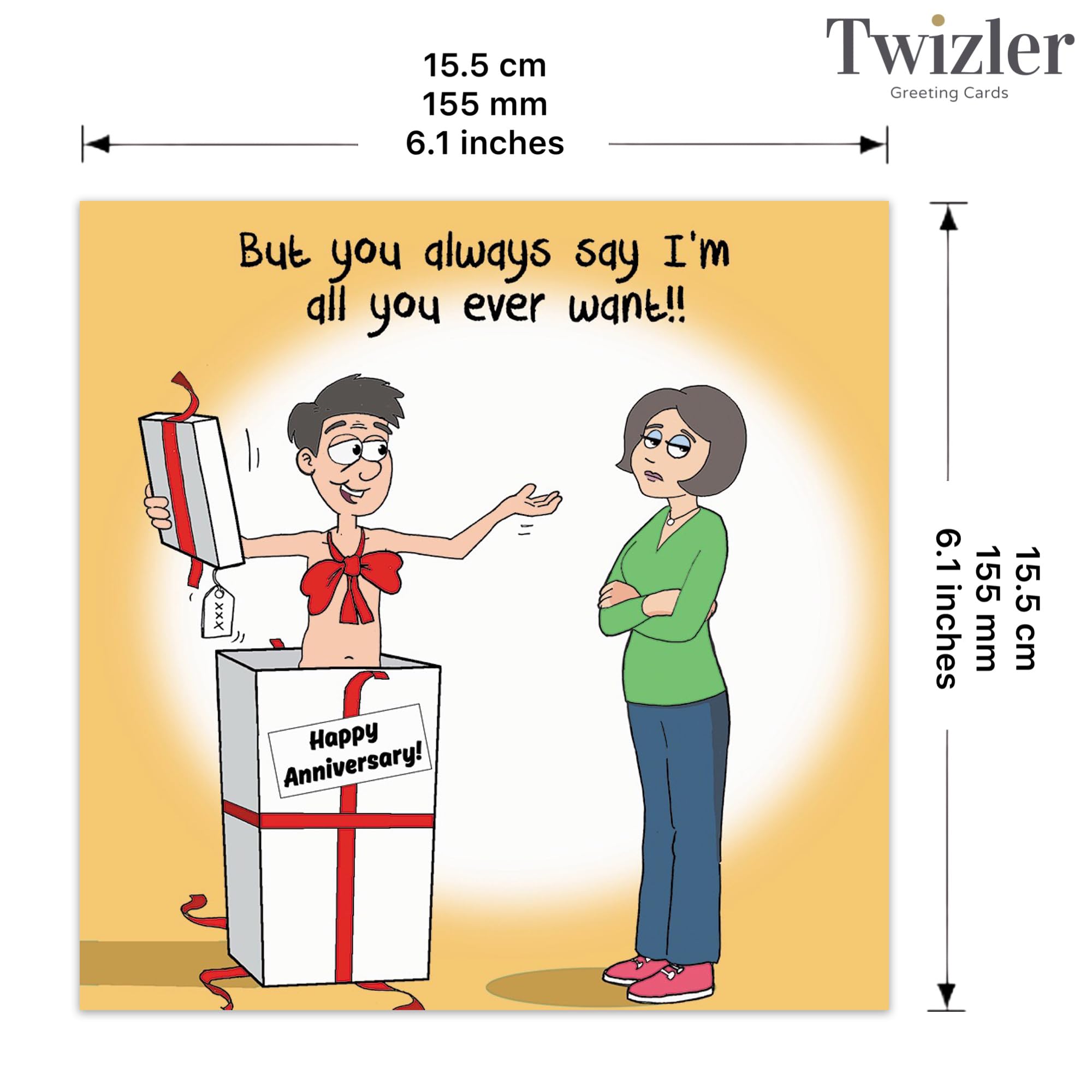 Twizler Funny card con gatto, donna e spargimento – Biglietti – Happy Birthday card – Scheda – anniversario della festa del papà – umoristico