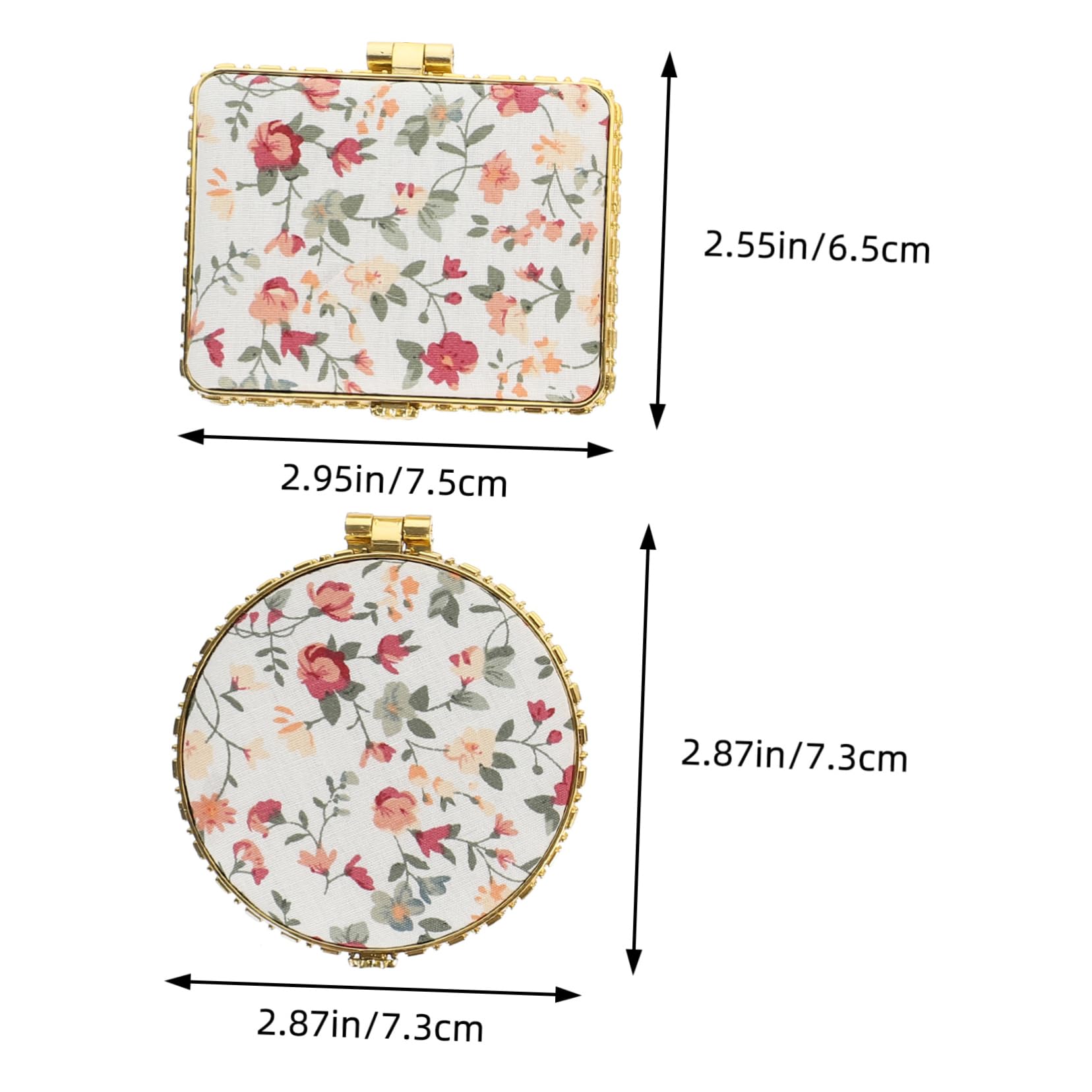 minkissy 24stücke Handspiegel Teilig Tragbare Klappspiegel Für Reisen Kosmetikspiegel Mit Einzigartigem Design Für Unterwegs Im Handtasche Für Tägliche Makeup