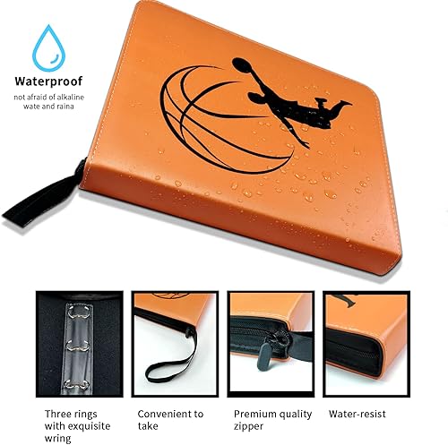 Miniatura 2 de Carpeta de tarjetas de baloncesto con mangas 900 bolsillos grande para tarjetas de baloncesto carpeta de tarjetas deportivas para tarjetas de la NBA