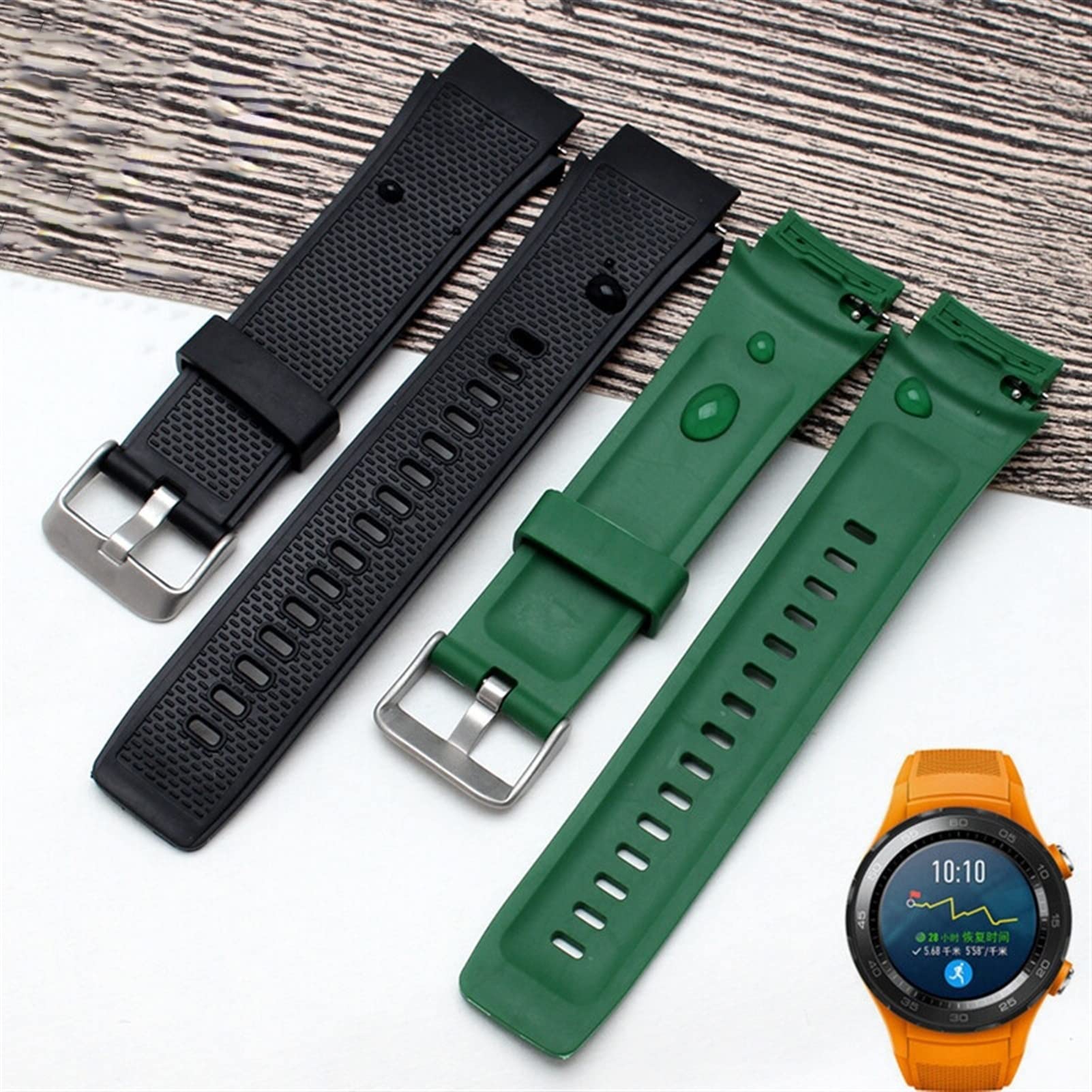 XMKT Soft silikonowy pasek zegarowy pasek na nadgarstek Opaska zegarkowa 20 mm dla Huawei Watch2 Wodoodporne pasy smartwatcha Bransoletka