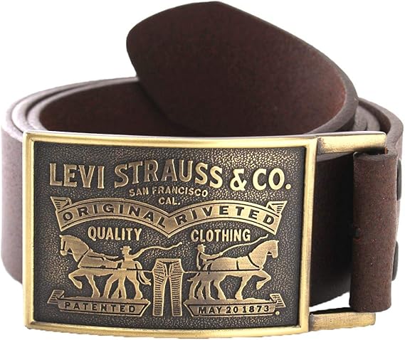 Amazon リーバイス ベルト トップ式バックル 本革 11lv0253 Usaモデル メンズ ブラウン 36インチ 並行輸入品 ベルト 通販