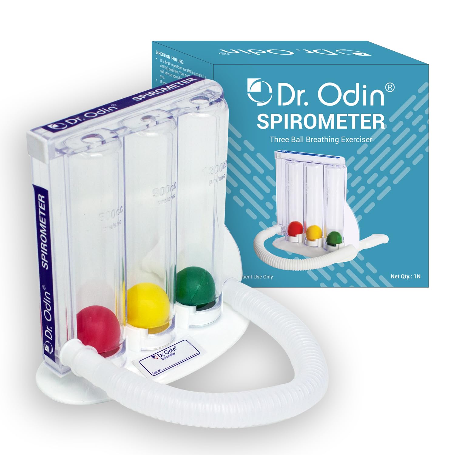 Dr. Odin OLE101 Colorful 3 balls Spirometer for Breathing Exercise and Lung Exercise with Washable, Hygienic & Detachable (B0D87H7FJV) Amazon Price History, Amazon Price Tracker