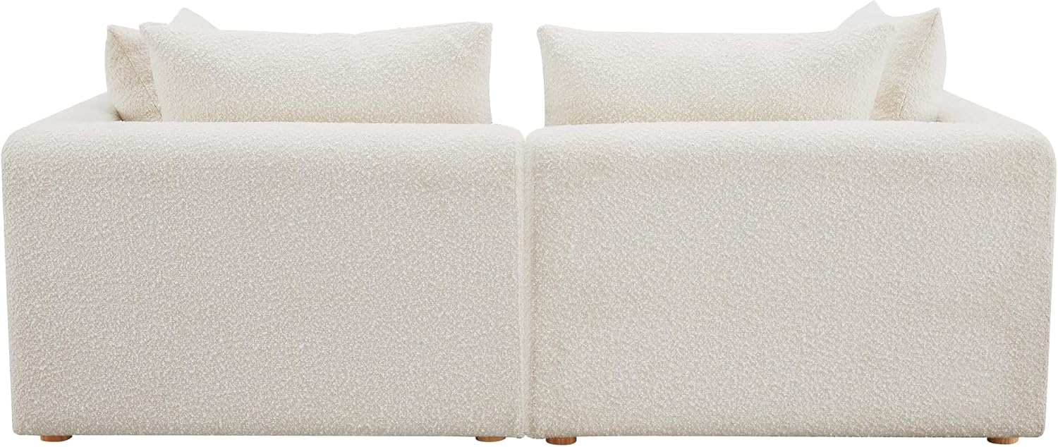 Tov Furniture Hangover Cream Boucle Loveseat
