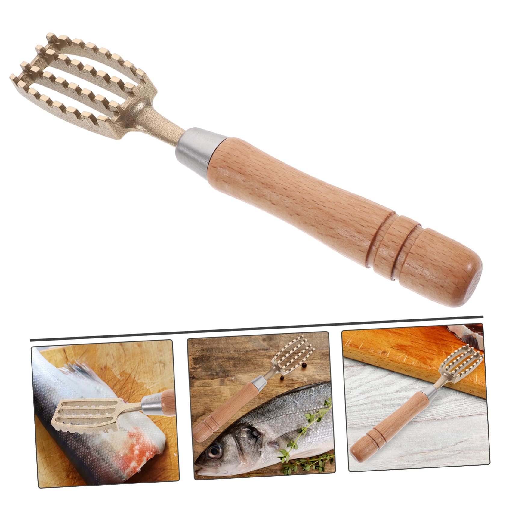 Amazon｜OUNONA 魚の鱗取りスクレーパー ハンドル キッチン用 魚の鱗