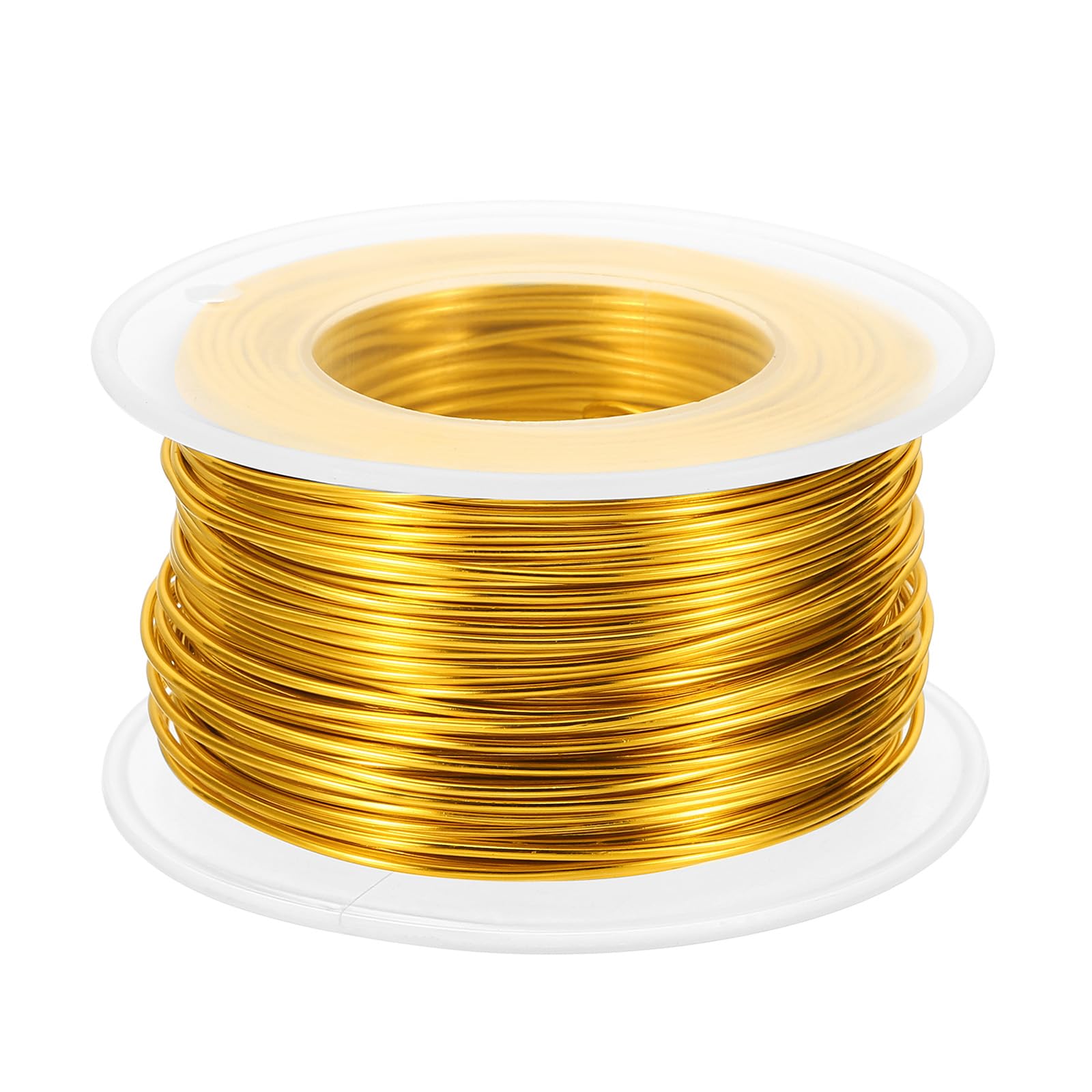PATIKIL 18 Gauge 1mm Aluminum Craft Wire, 98.4Ft Metal Wire Armature Bendable Wire for Jewelry Making Metal Wrap DIY Yellow