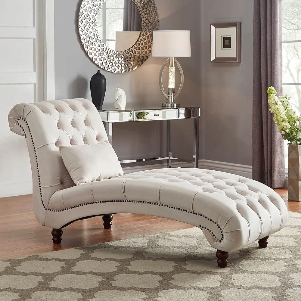 Large Armless Lucid Chaise Relaxation Lounge Chair