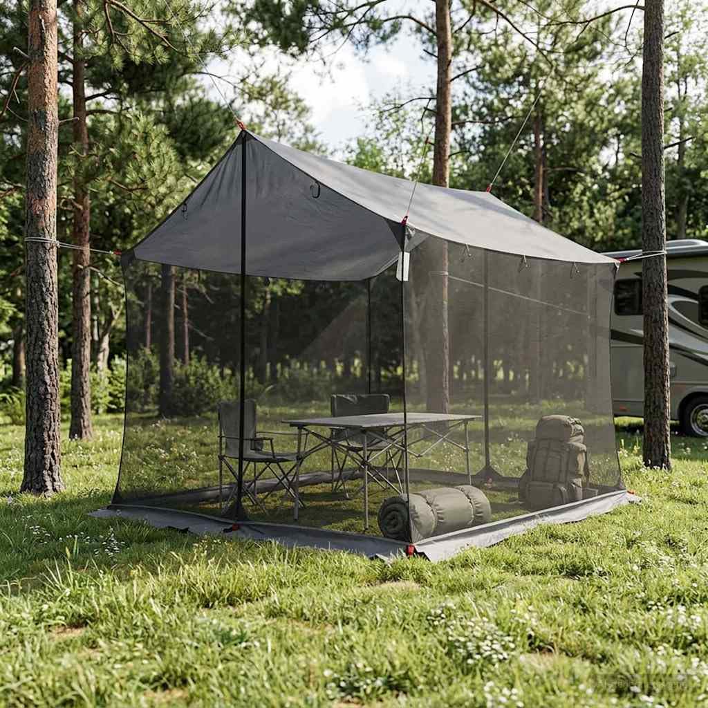 Plandeka kempingowa, zielony, 340 x 260 x 220 cm
