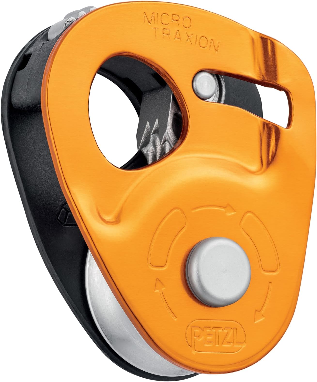 Petzl Unisex_Adult Seilrollen Micro Traxion Cable Pulley, Yellow, standard size