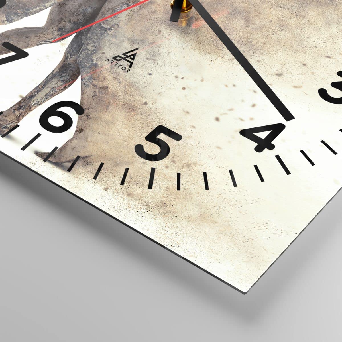 Orologio Da Parete In Vetro ARTTOR 40x40 Cm - Design Moderno, Meccanismo Silenzioso, Per Soggiorno, Cucina - 4