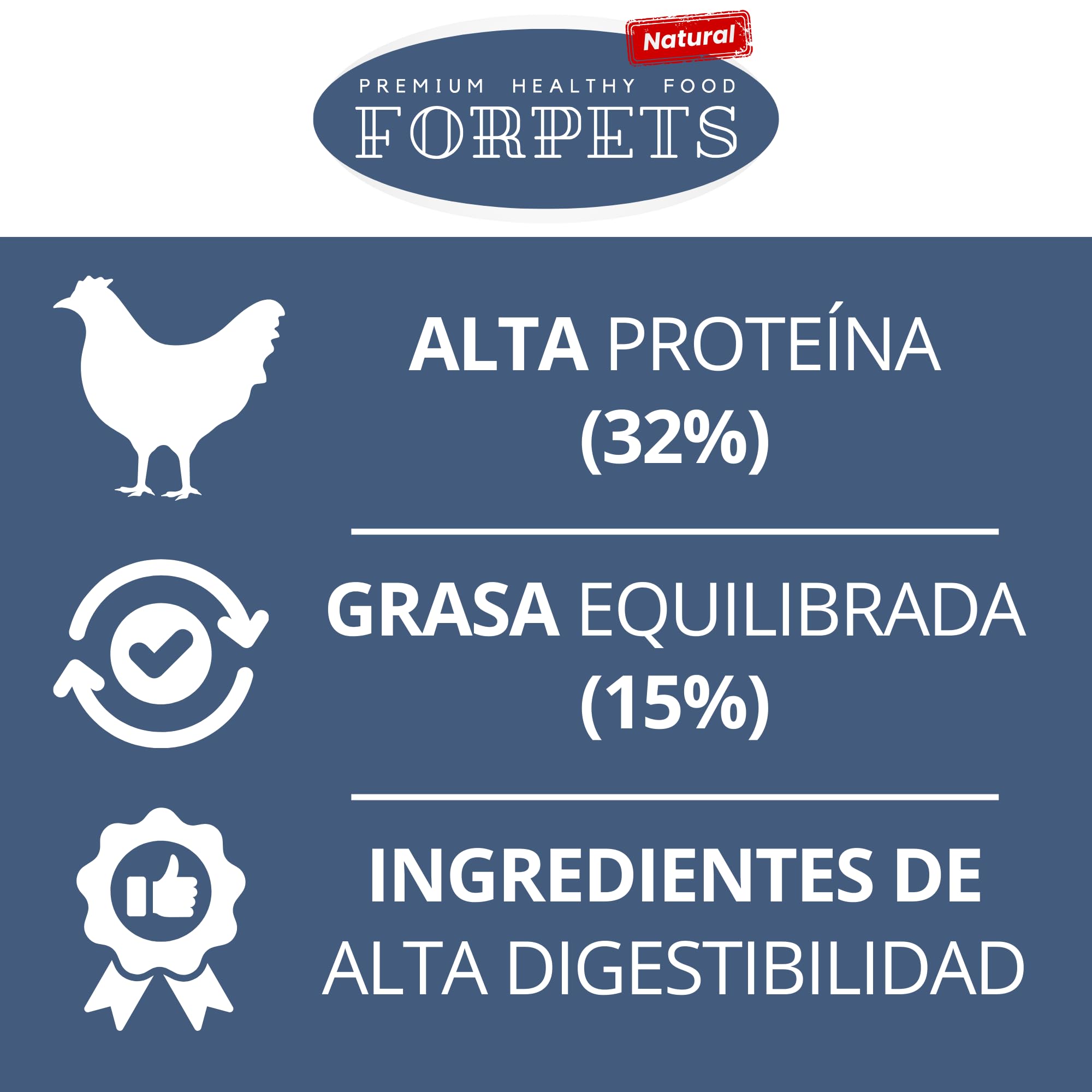 Pienso para Gatos Adultos con Pollo y Salmón | Salud Urinaria, Pelo Brillante y Digestión Sensible | Sin Gluten | Razas Pequeñas y Medianas | FORPETS Cats (15 kg + 16 latas 100g selección de Campo)