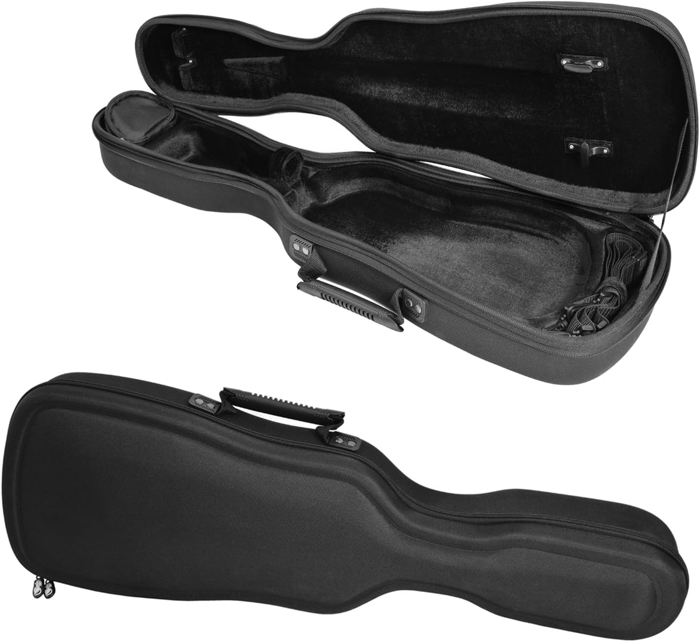 Theodore 4/4 Black Semi-Rigid Violin Hard Case