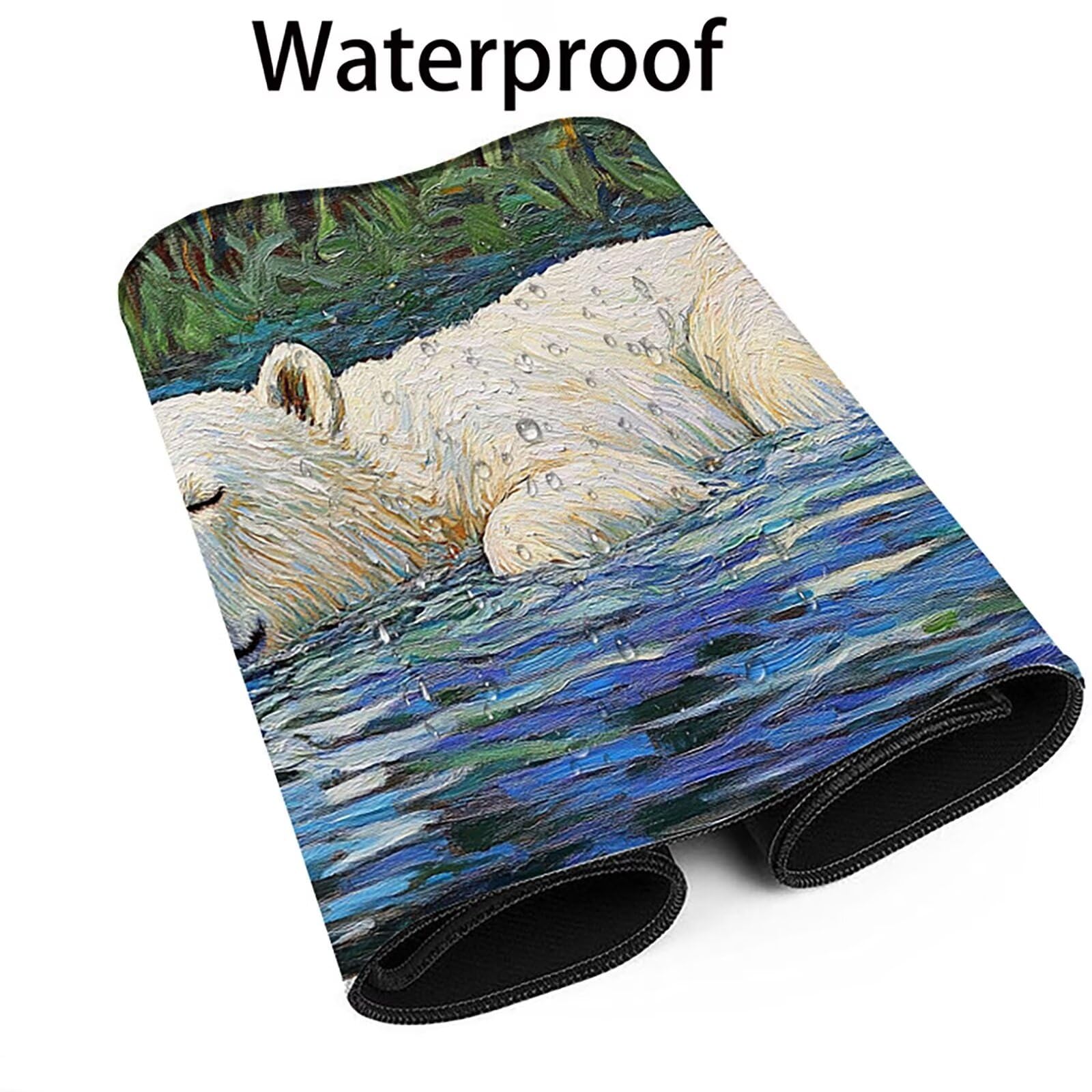 Podkładka pod mysz biurkową z myszką, podkładka pod mysz XXL (1200 x 600 x 3 mm) podkładka pod mysz do gier, podkładka pod mysz XL, duża podkładka pod mysz (niedźdź), podkładka na biurko z podstawą