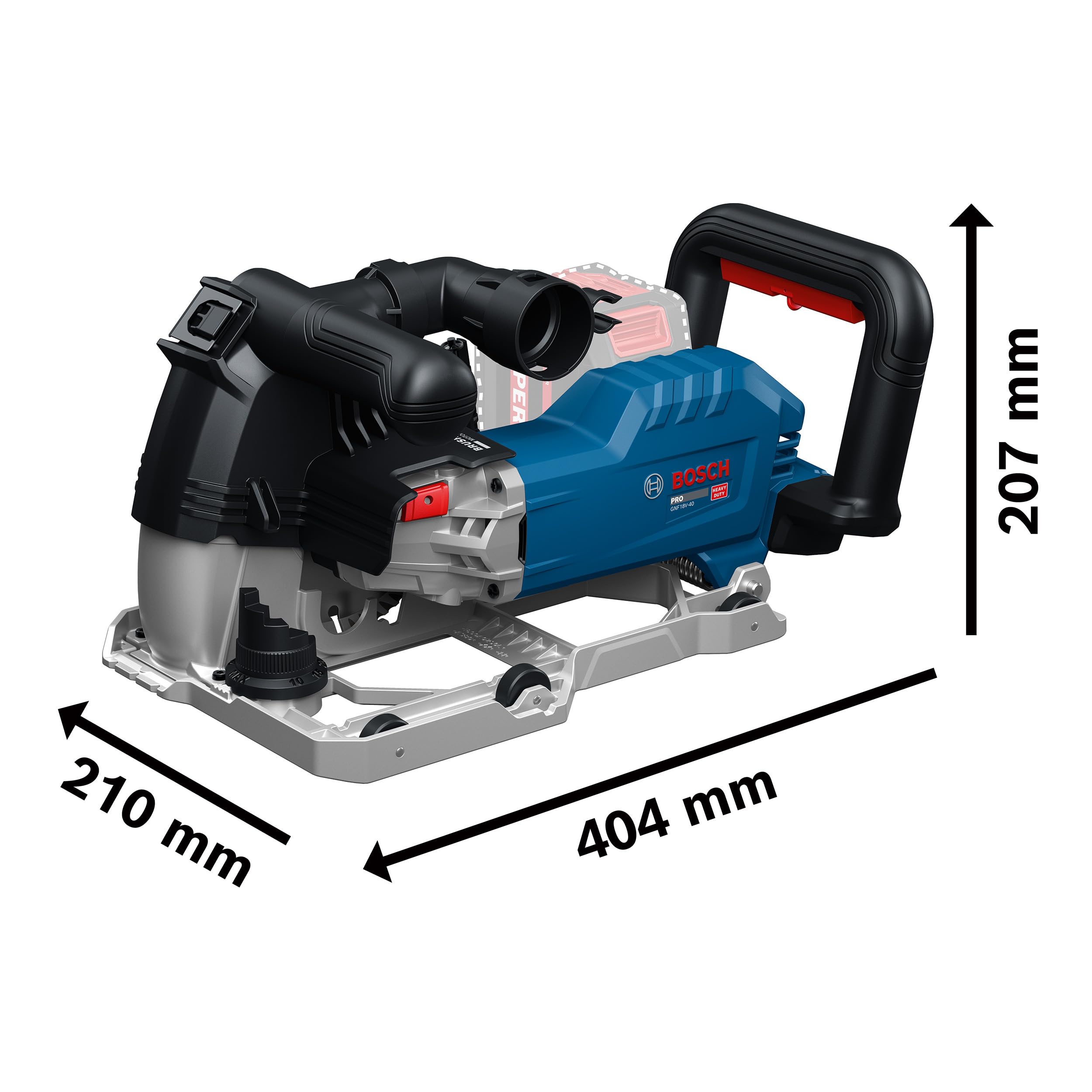 Bosch PRO 18V System Rainureuse pour murs sans-fil GNF18V-40 (avec L-BOXX 238)