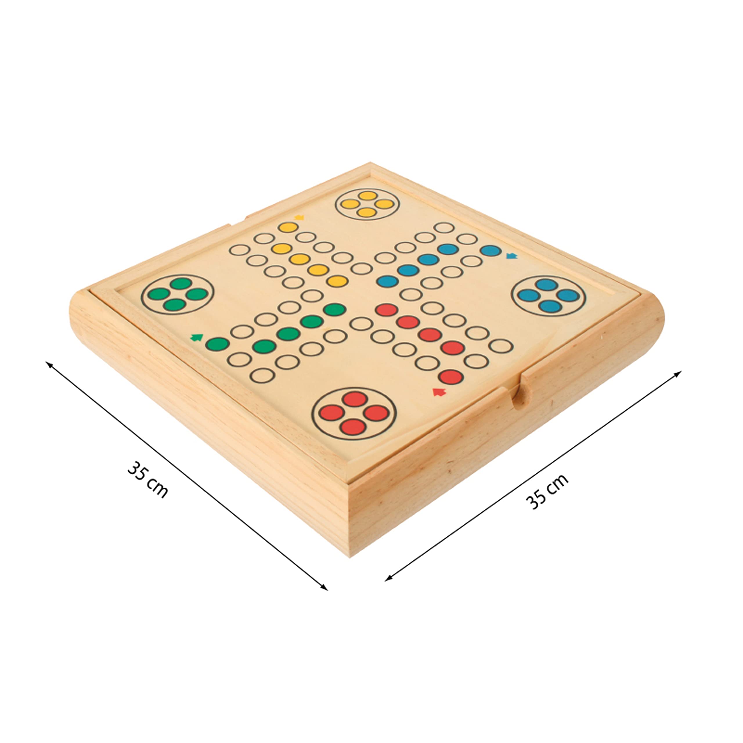 Bartl 101801 Spielesammlung groß mit 9 verschiedenen Gesellschaftsspielen aus Holz