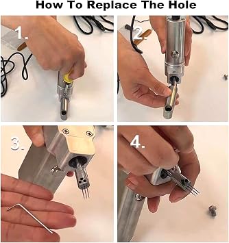 Portable Dreadlocks Machine(6-16mm), Automatic Instant Loc Machine - Fast Braiding + Powerful Motor + Mizi Size, Electric Hair Extension Tool for DIY Dreadlocks Style